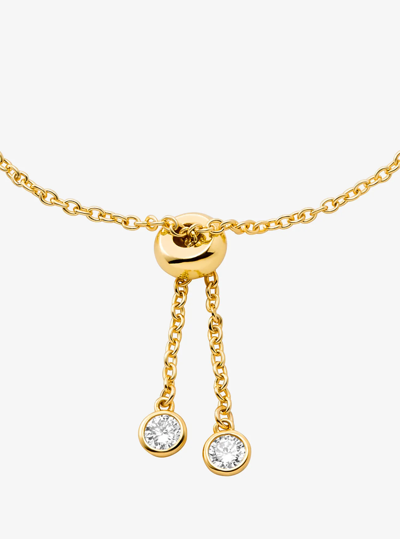 Michael Kors Armband van sterlingzilver met plating met edelmetaal, schuifsluiting en siersteentjes GOUD Best