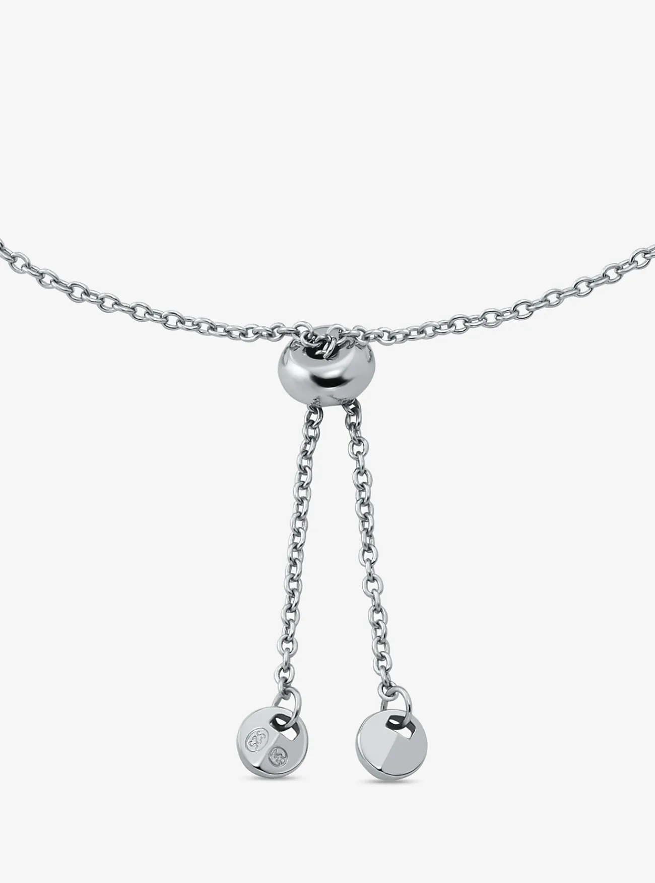 Michael Kors Armband van sterling met plating met edelmetaal, siersteentjes en hartje ZILVER Outlet