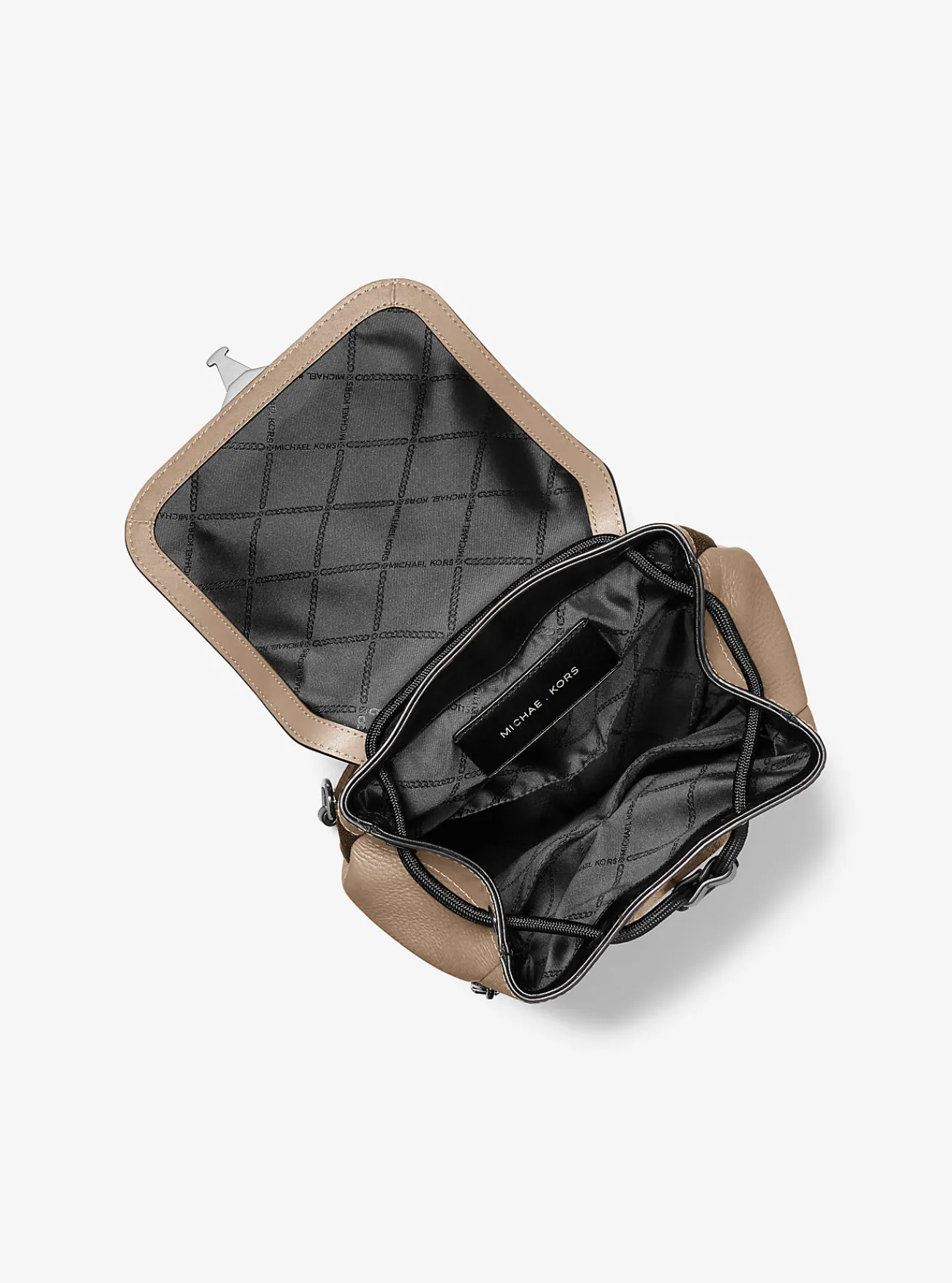 Michael Kors Aviator-schoudertas Hudson van leer Fashion