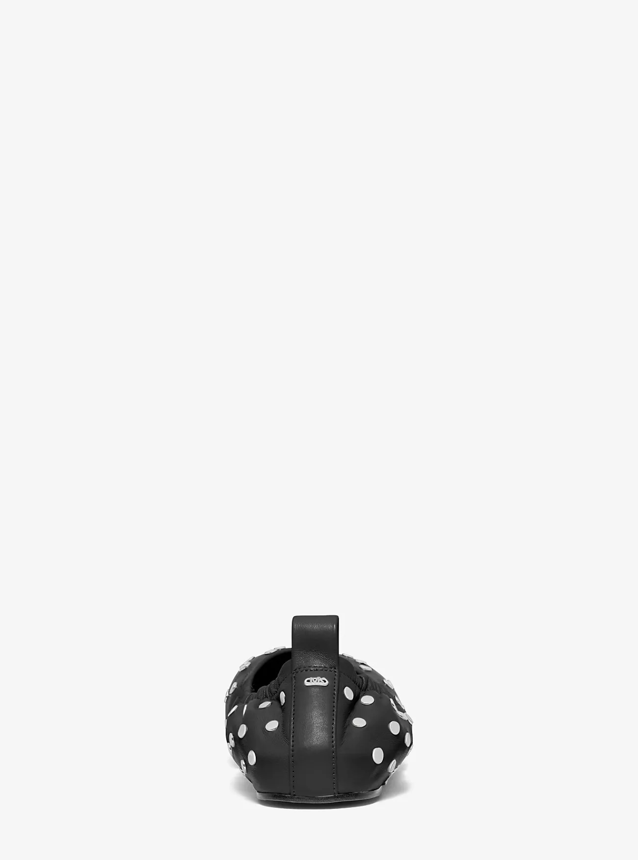 Michael Kors Ballerina Amy van leer met studs ZWART New