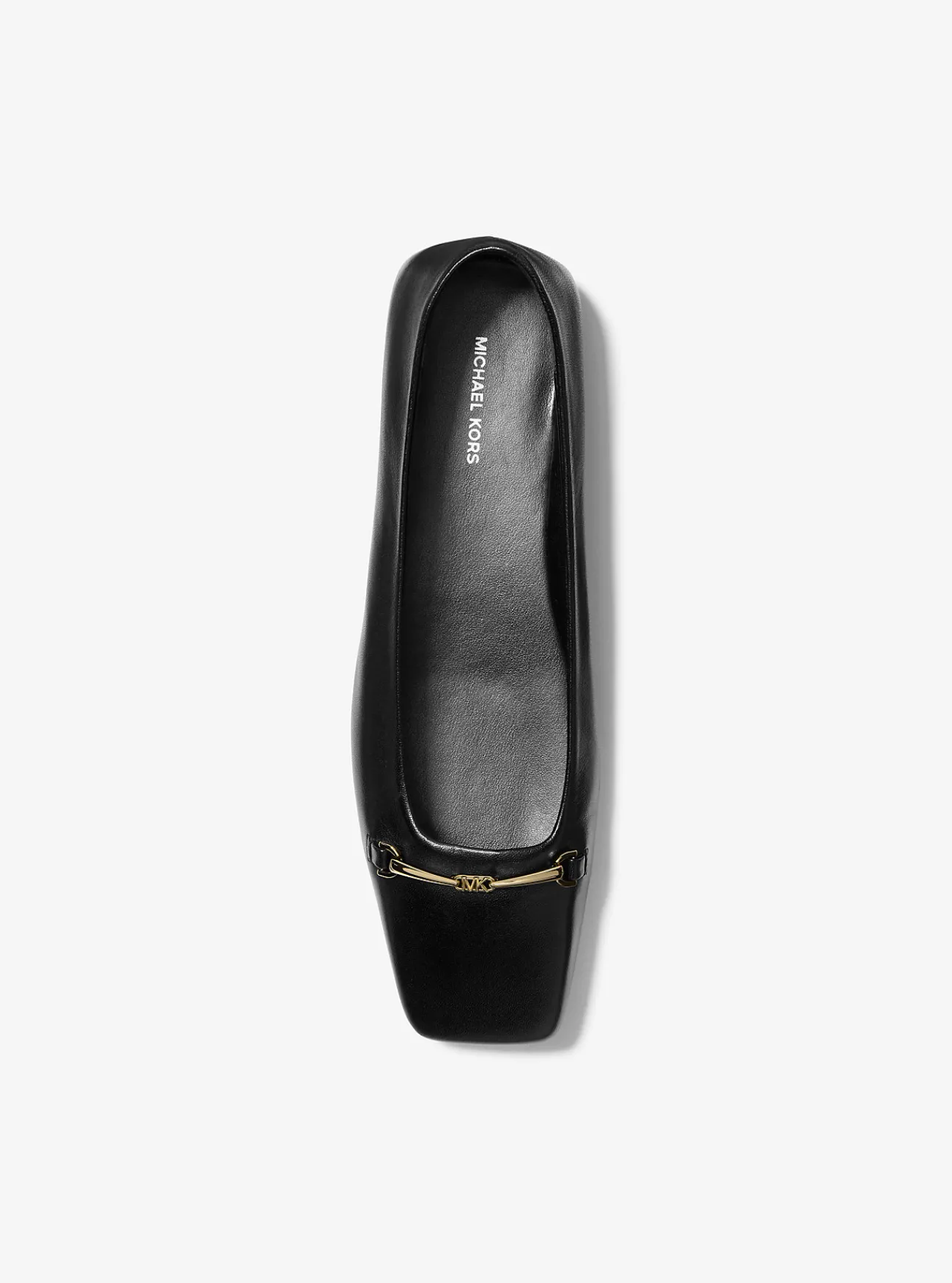 Michael Kors Ballerina Lena van leer ZWART Sale