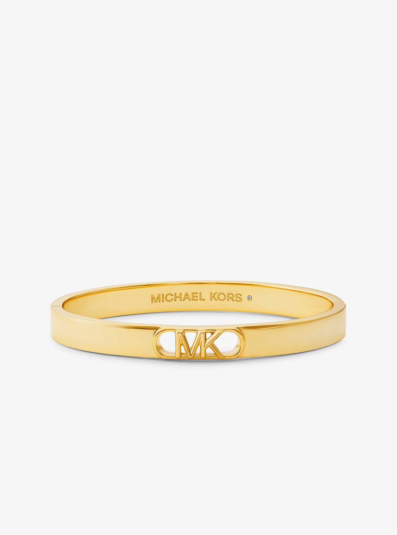 Michael Kors Bangle van messing met een platering met edelmetaal en Empire-logo GOUD Online