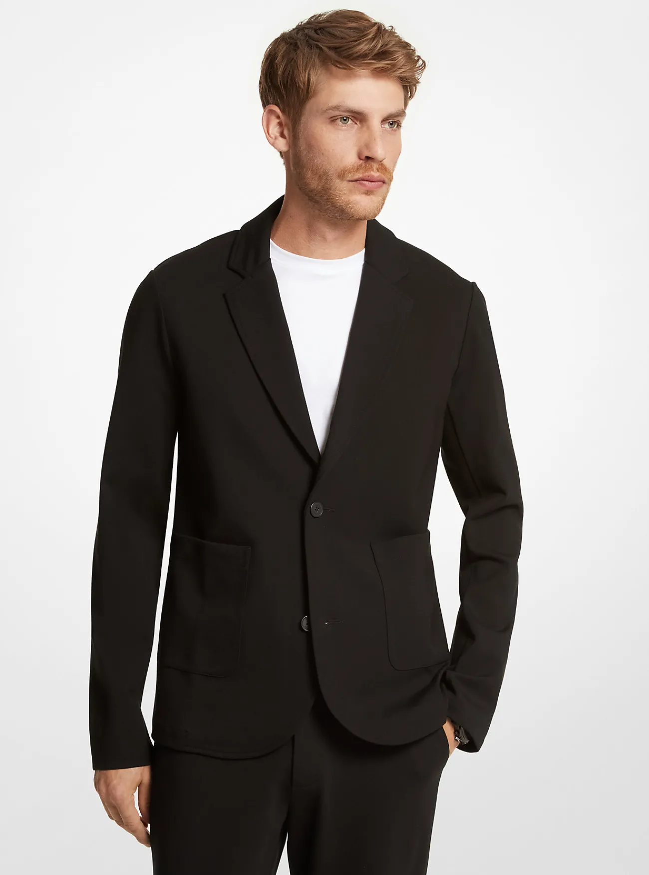 Michael Kors Blazer van stretchponte ZWART Best