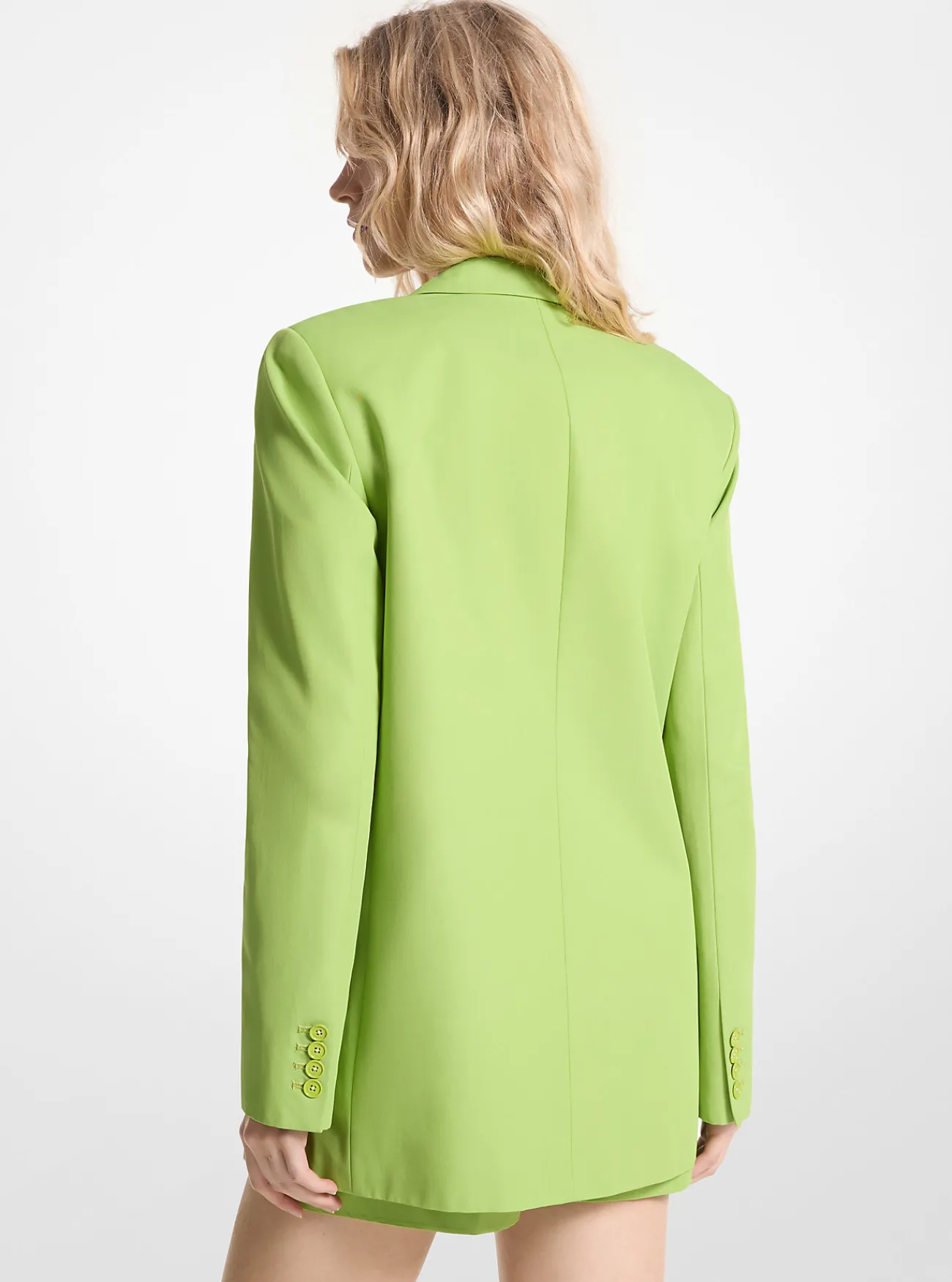 Michael Kors Blazer van twill van katoenmix APPELGROEN Clearance