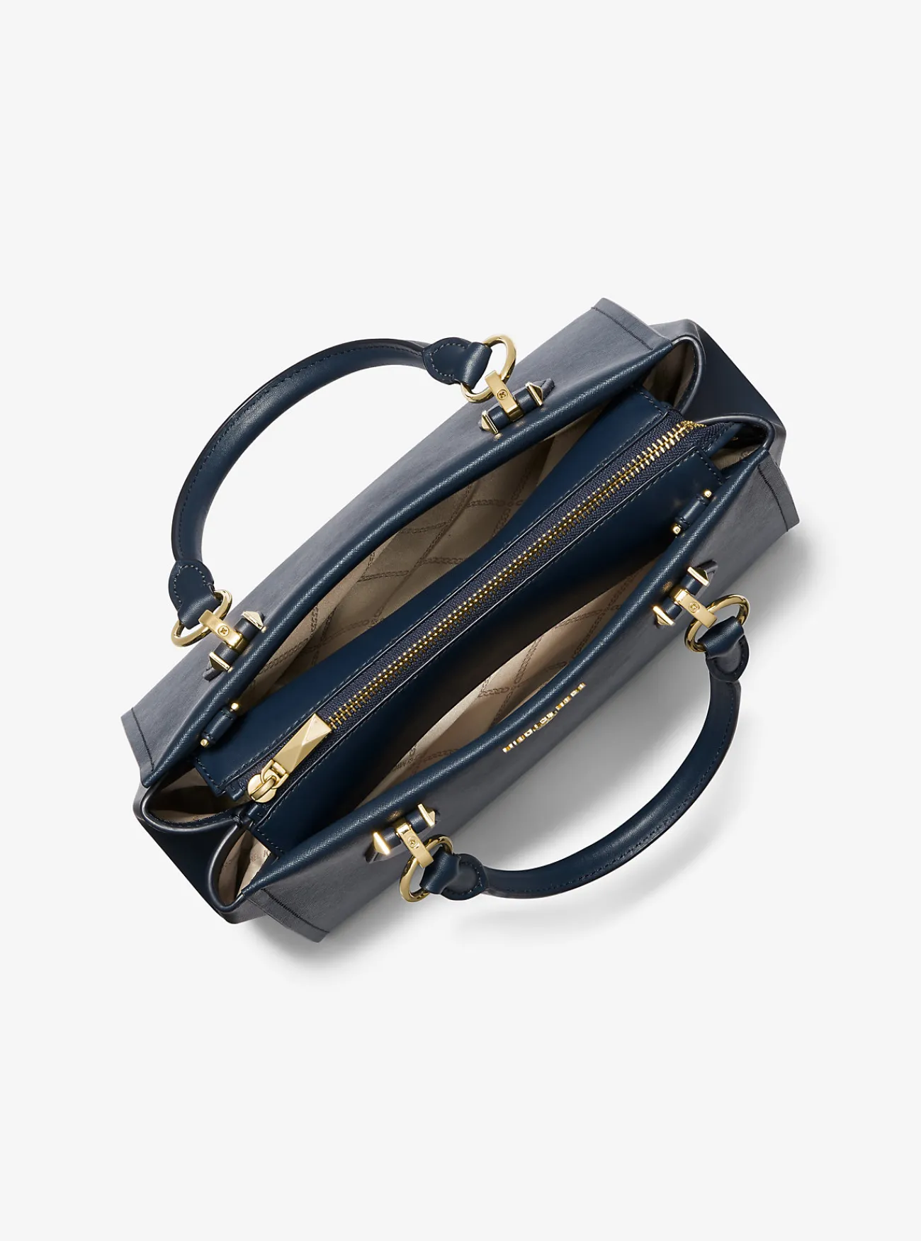 Michael Kors Boekentas Marilyn van saffianoleer, middelgroot MARINEBLAUW New