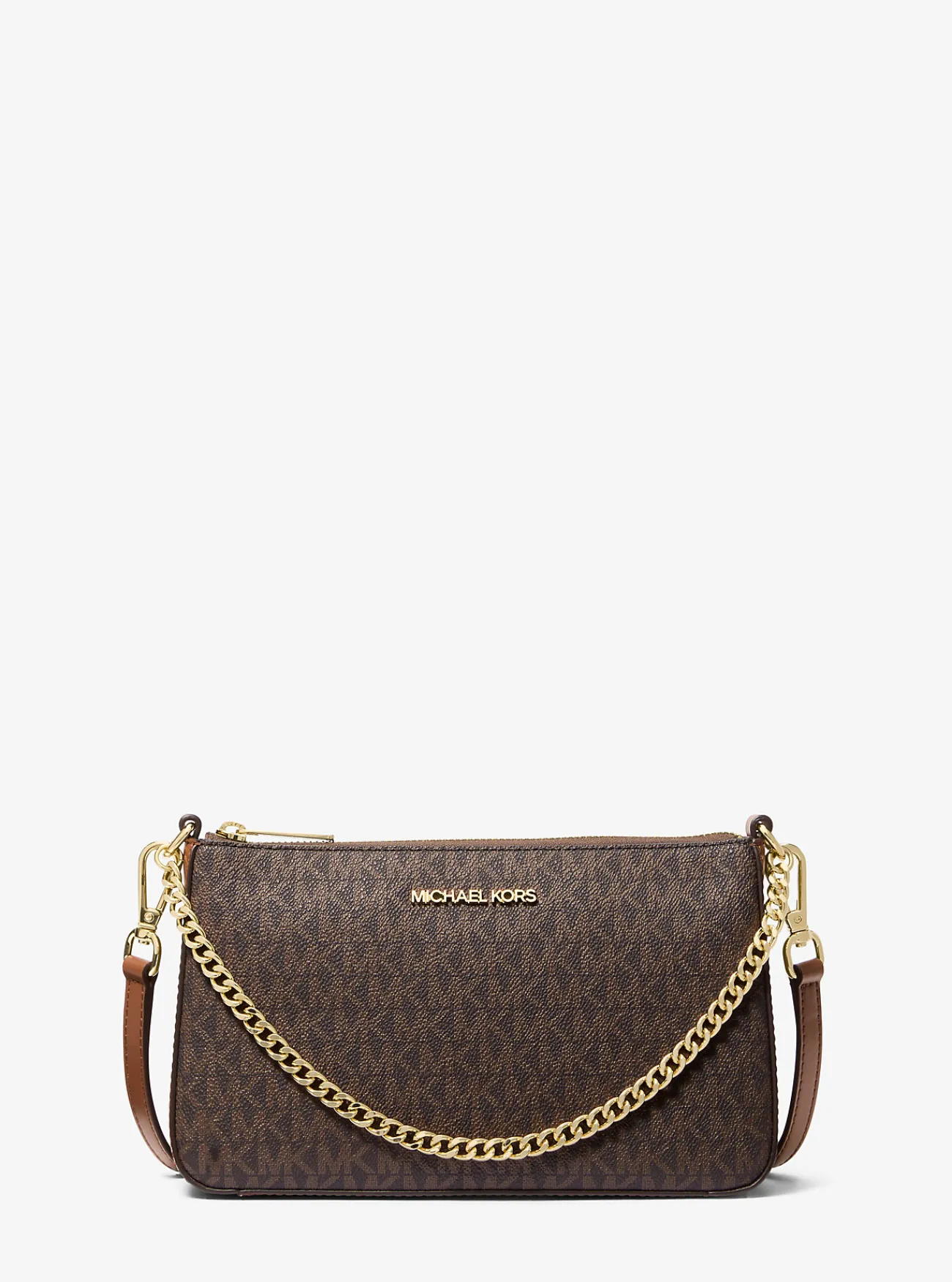 Michael Kors Cadeauset met middelgroot tasje met logo en kaarthouder BRUIN Outlet
