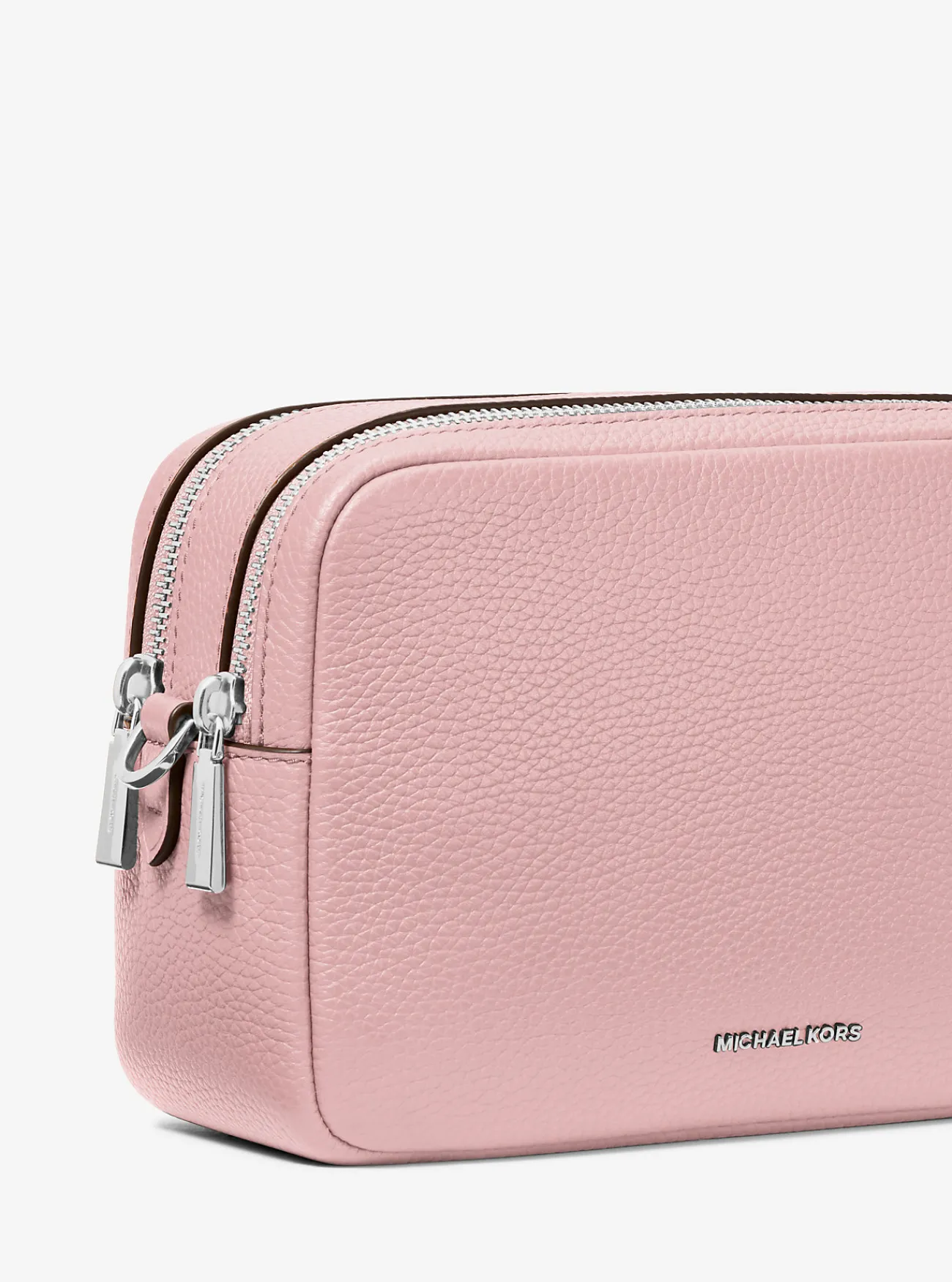 Michael Kors Cameracrossbodytas Bryant van getrommeld leer, middelgroot ZACHTROZE Hot