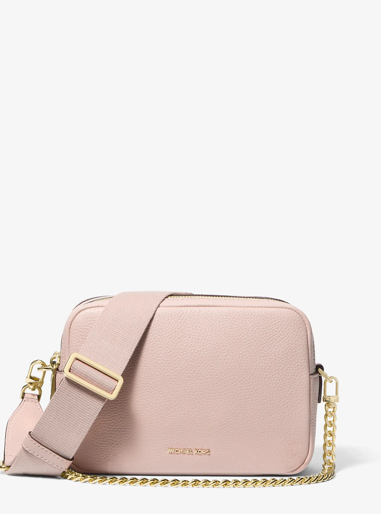 Michael Kors Cameracrossbodytas Bryant van getrommeld leer, middelgroot ZACHTROZE Discount
