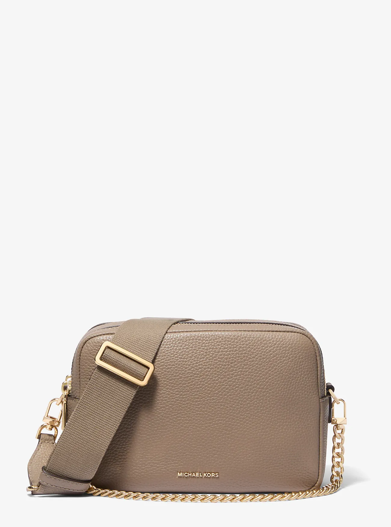 Michael Kors Cameracrossbodytas Bryant van getrommeld leer, middelgroot BERK Outlet