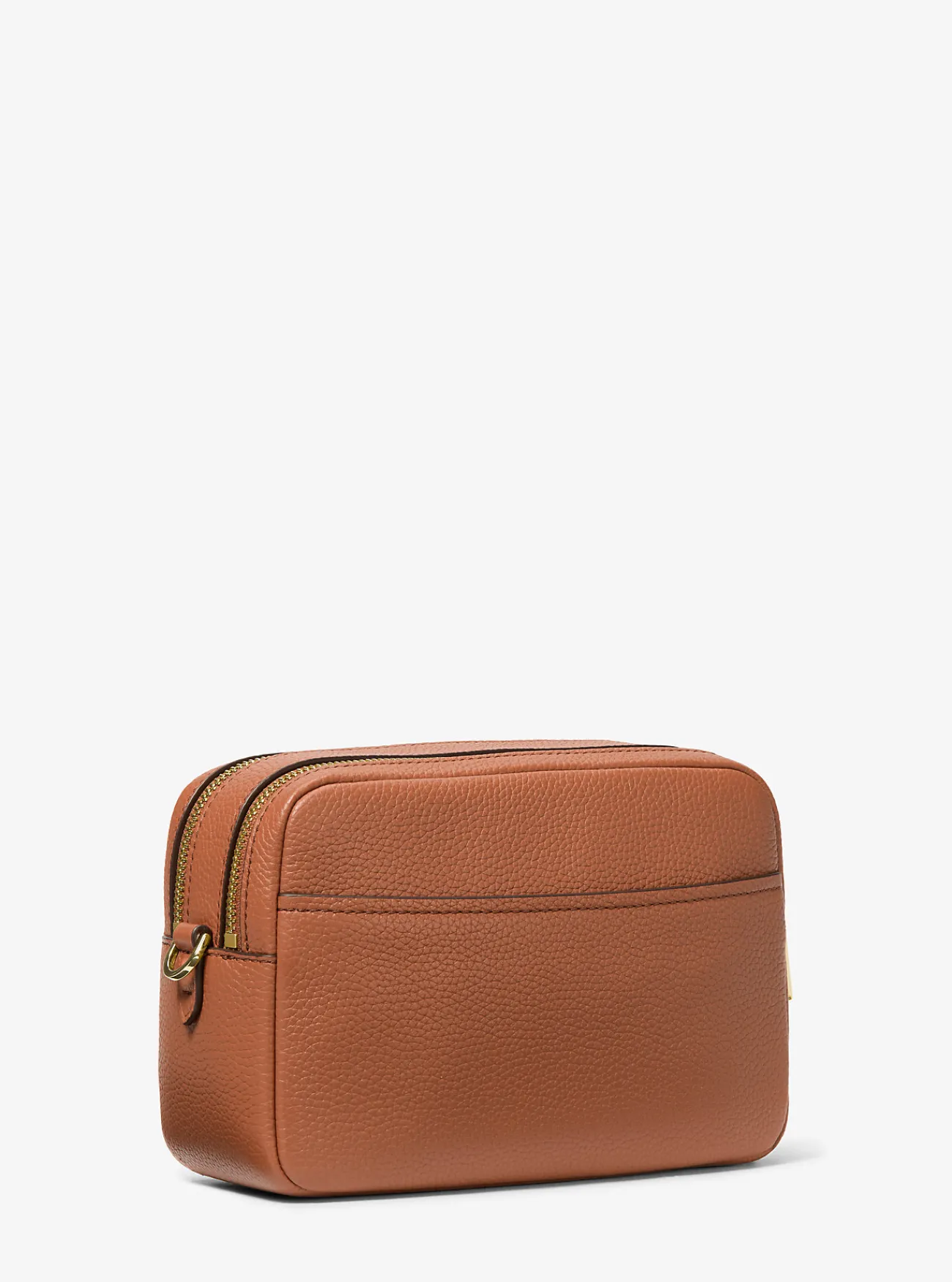 Michael Kors Cameracrossbodytas Bryant van getrommeld leer, middelgroot LUGGAGE New