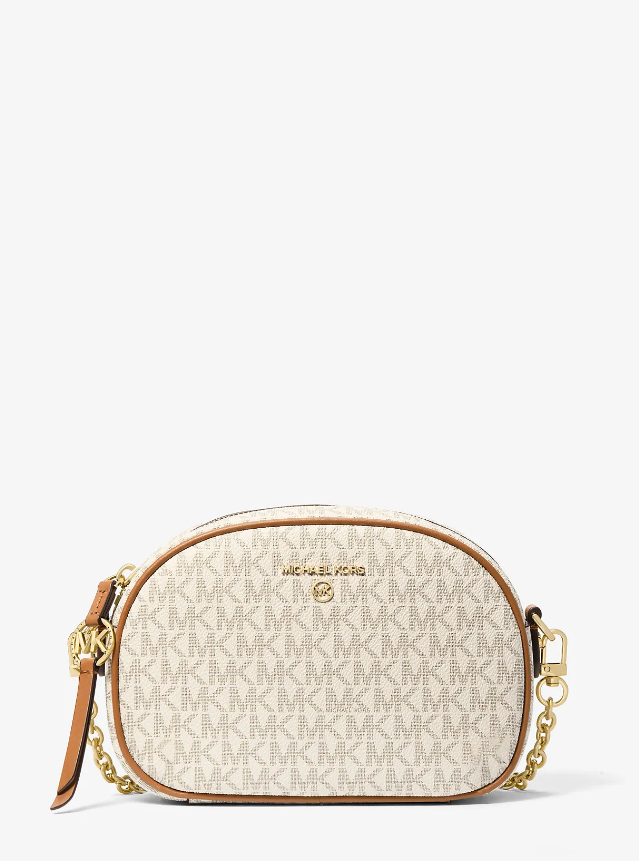 Michael Kors Cameratas Jet Set met logo, aanpasbaar en klein Clearance