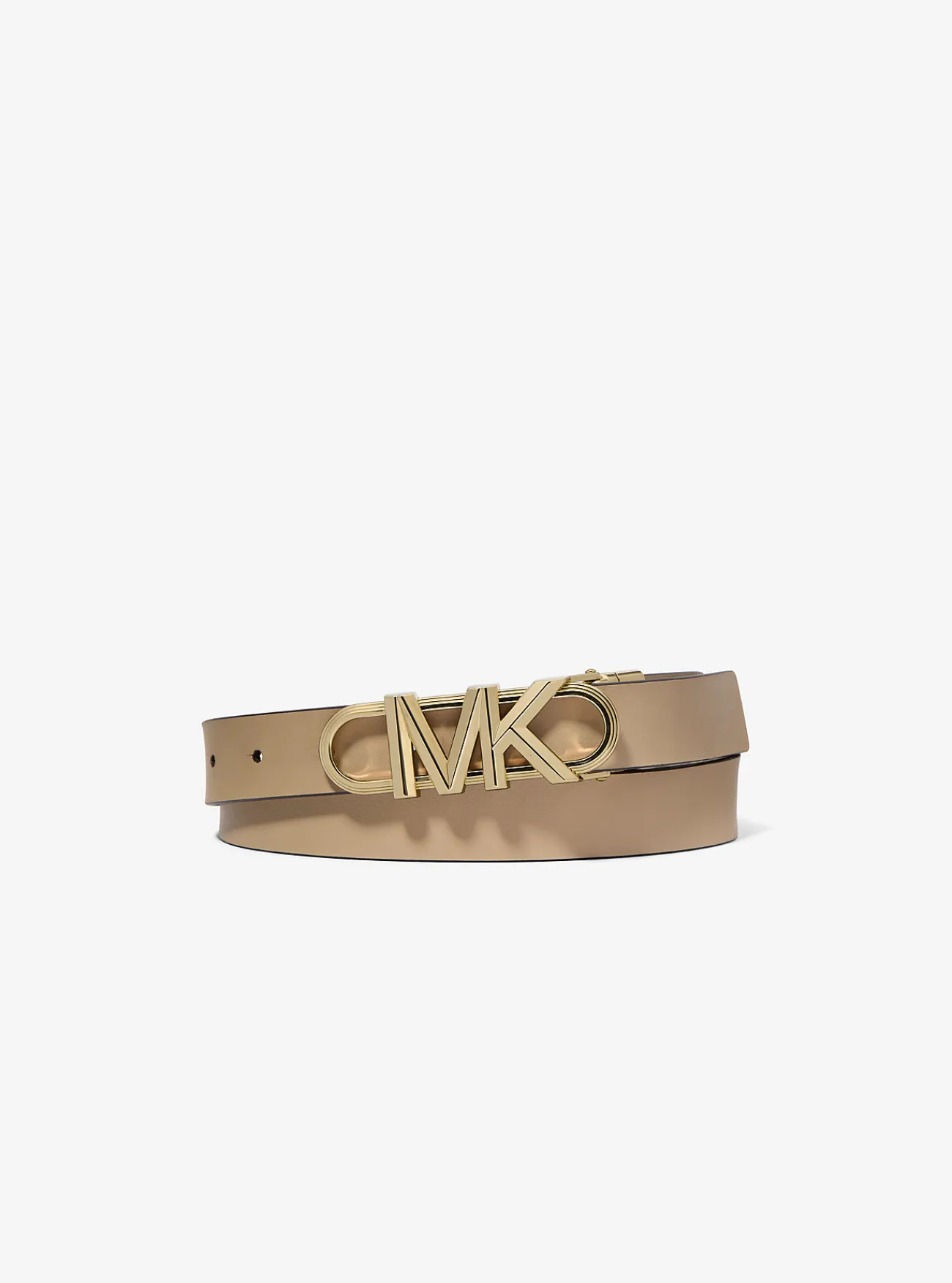 Michael Kors Ceintuur Empire van leer met kenmerkend logo, omkeerbaar VANILLE Online