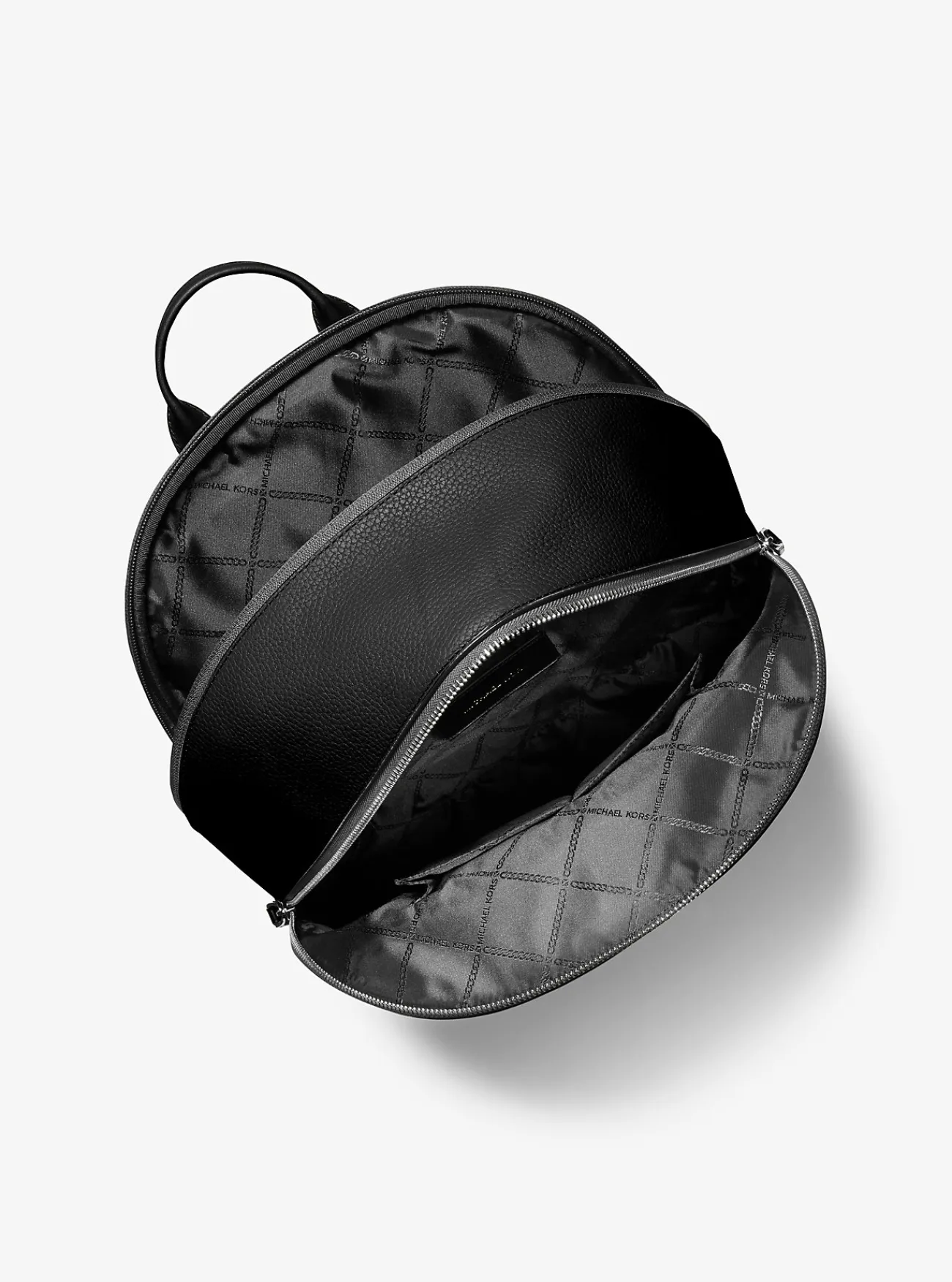Michael Kors Commuter-rugzak Hudson van leer ZWART Hot