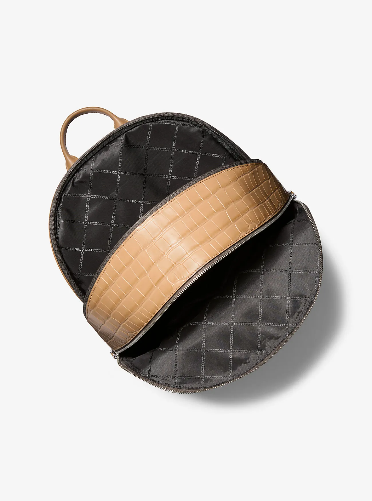 Michael Kors Commuter-rugzak Hudson van leer met krokodillenprint in reli&euml;f KAF Best