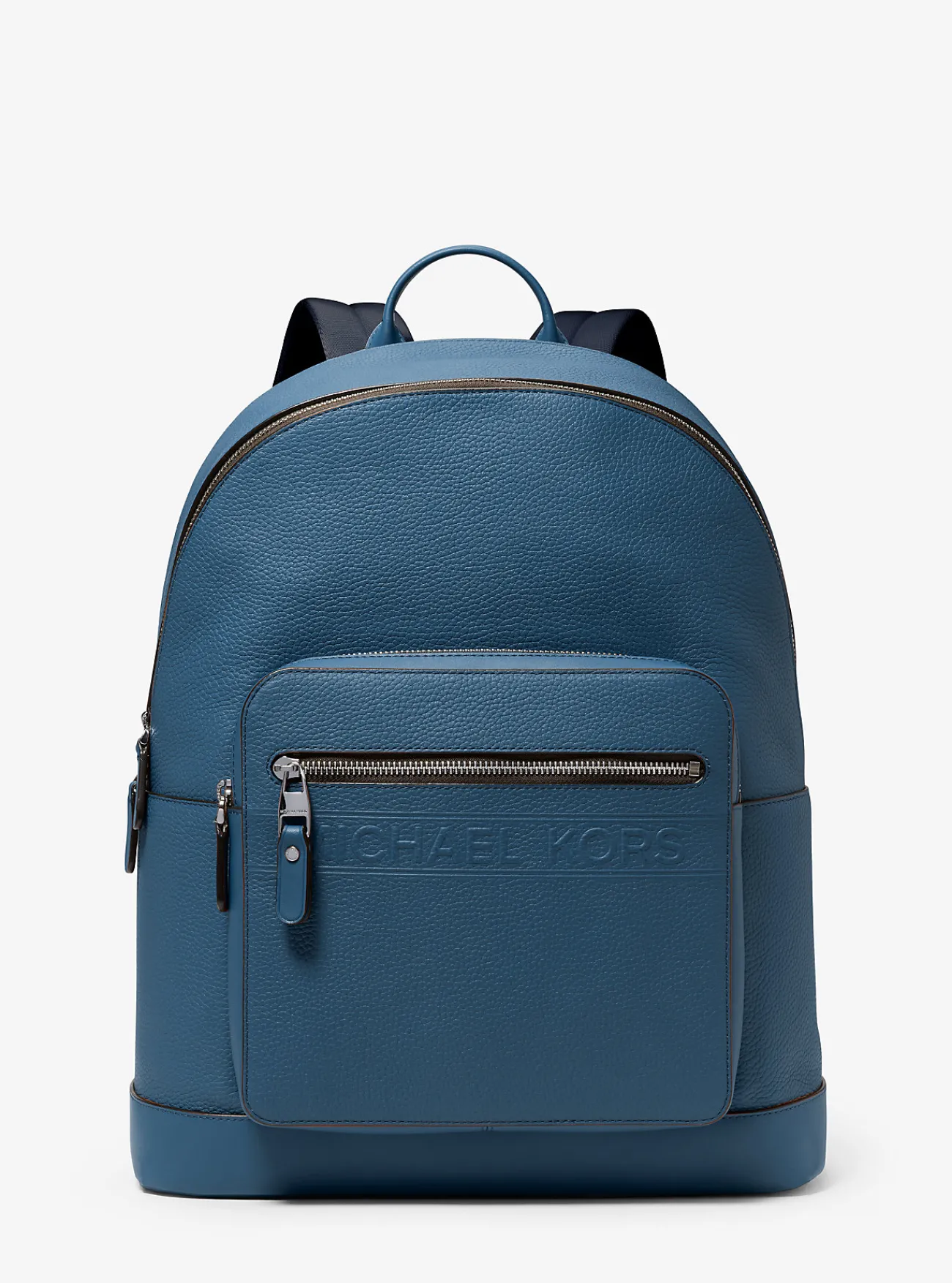 Michael Kors Commuter-rugzak Hudson van leer DONKERCHAMBRAY Best