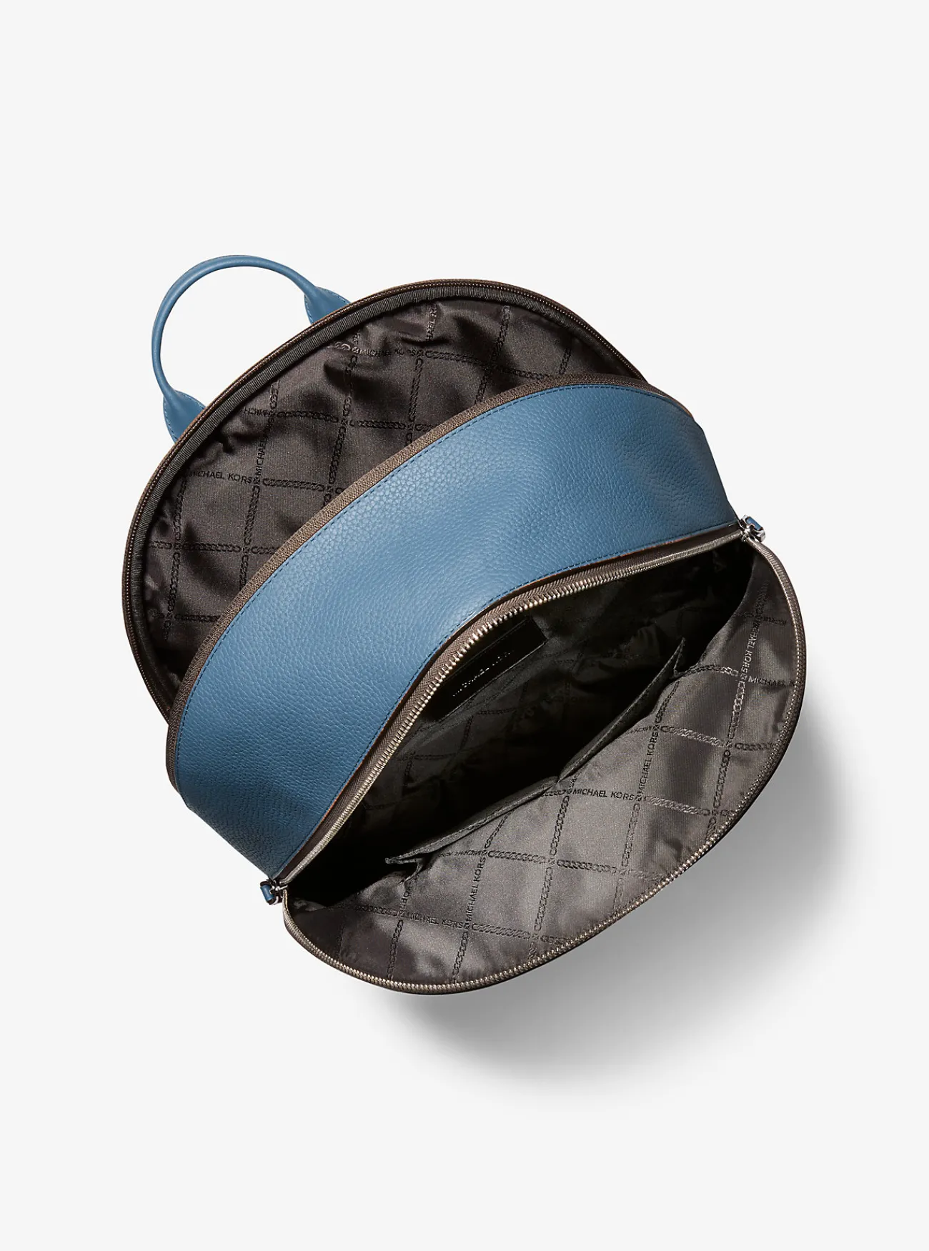 Michael Kors Commuter-rugzak Hudson van leer DONKERCHAMBRAY Best
