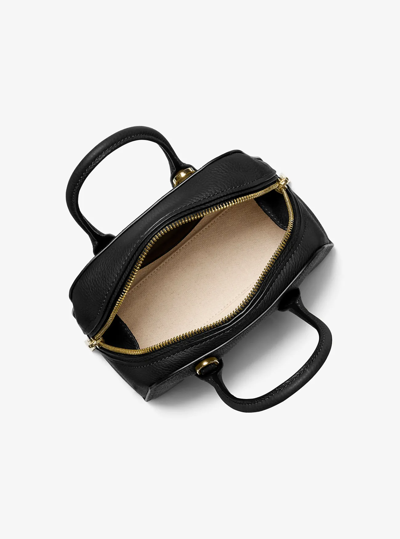 Michael Kors Crossbodytas Ashton van getrommeld leer, extra klein ZWART Fashion