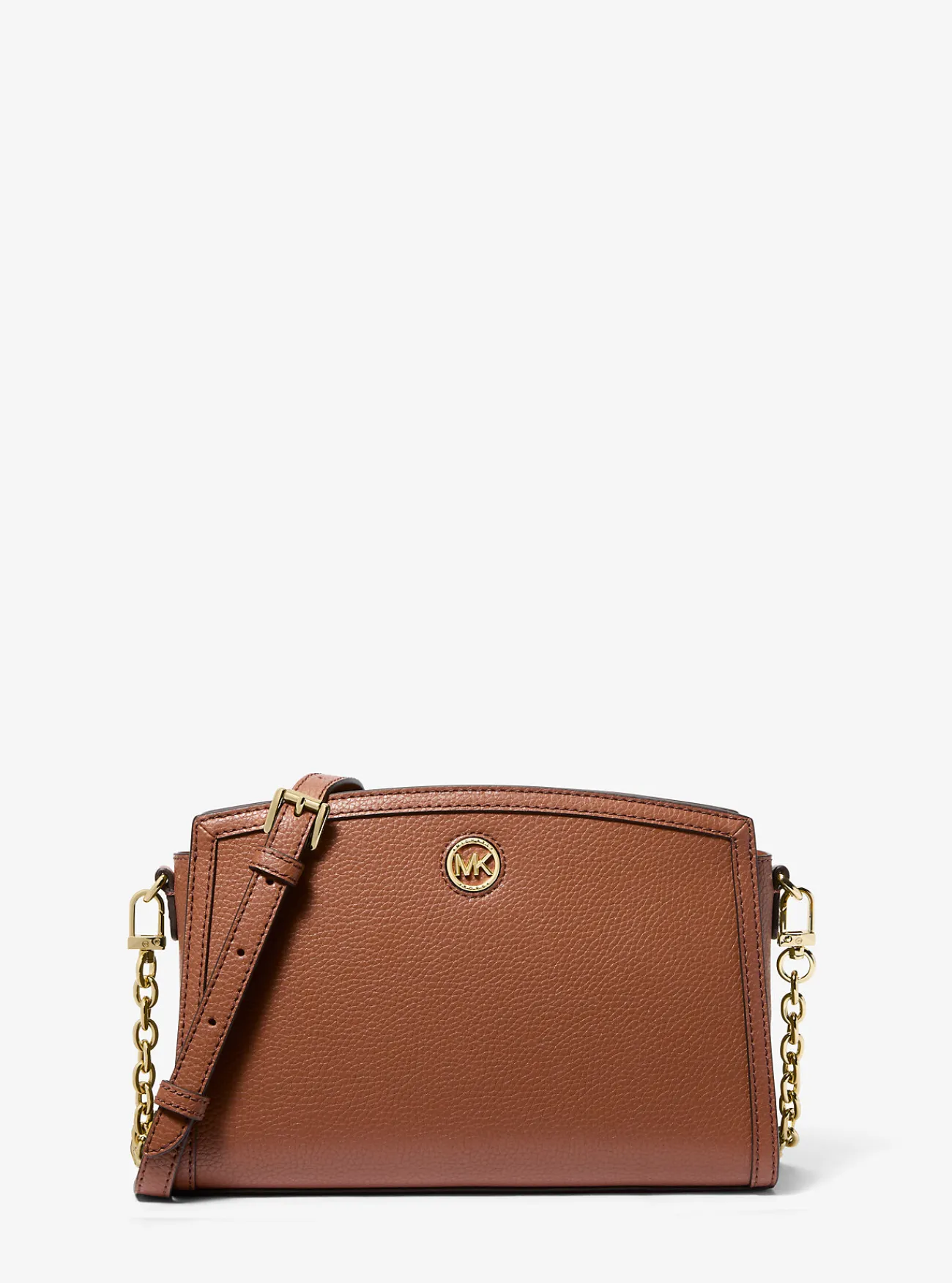 Michael Kors Crossbodytas Chantal van getrommeld leer, groot LUGGAGE Best