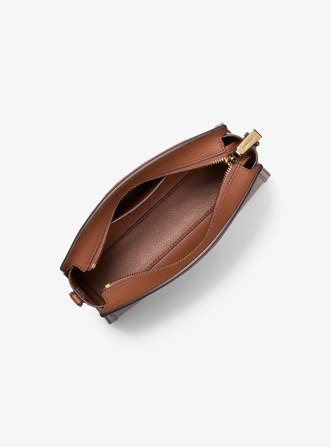 Michael Kors Crossbodytas Chantal van getrommeld leer, groot LUGGAGE Best