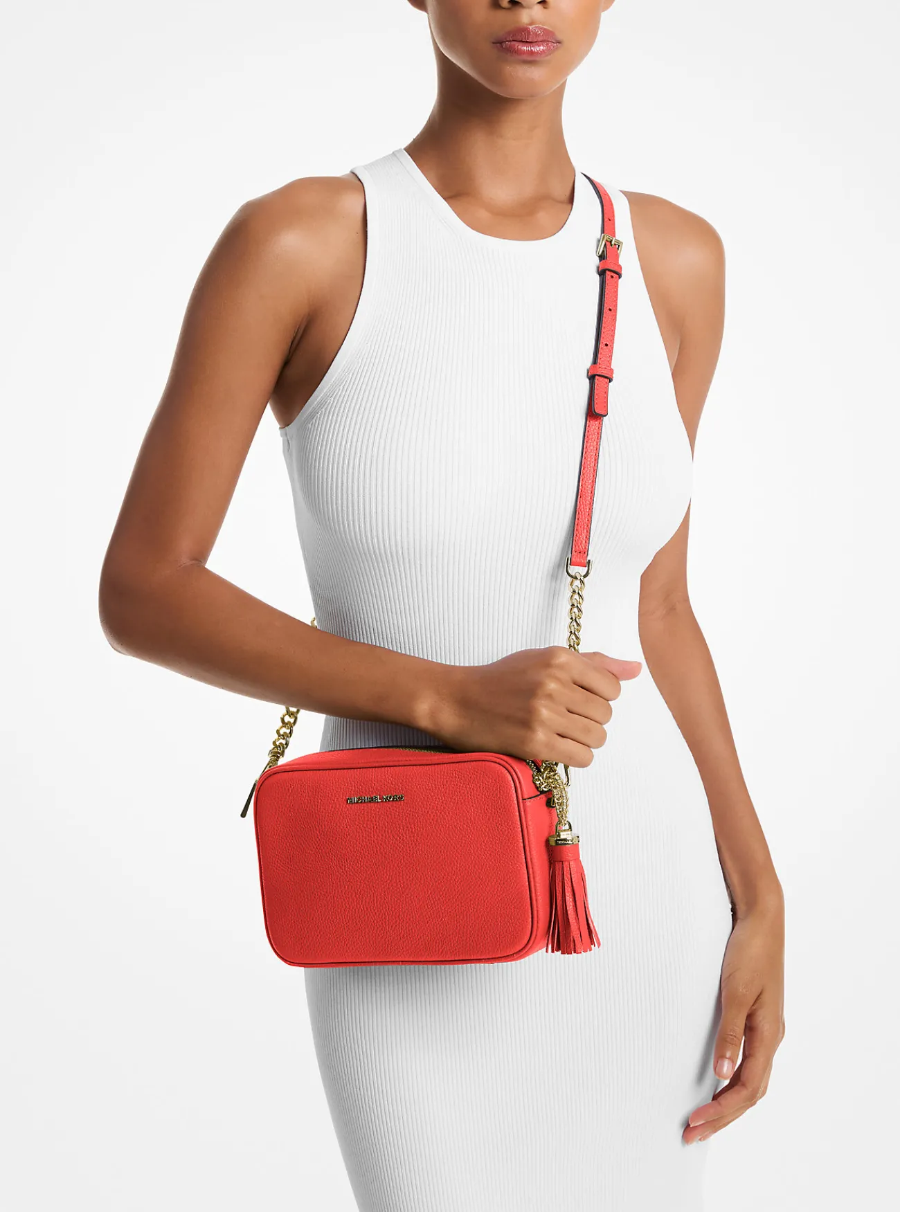 Michael Kors Crossbodytas Ginny van leer Hot