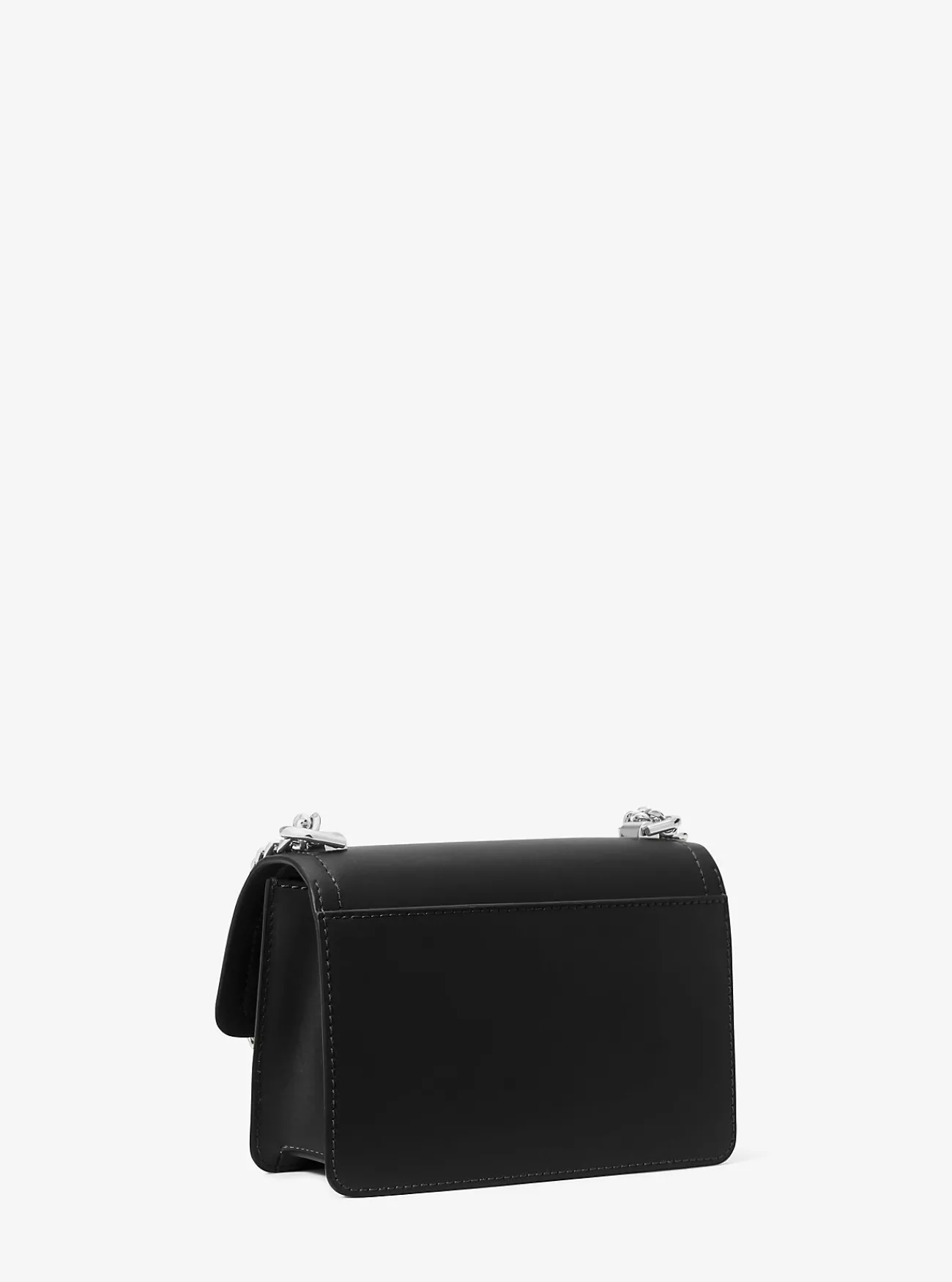 Michael Kors Crossbodytas Heather van leer, extra klein ZWART Outlet