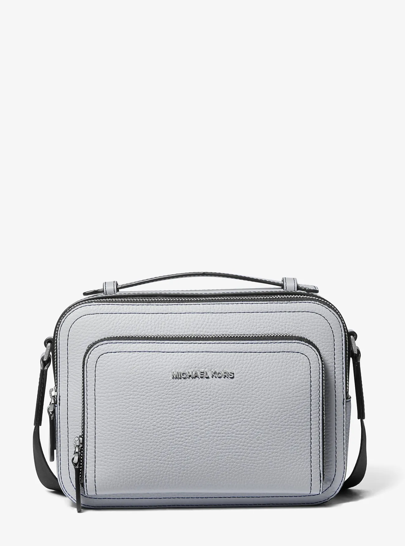 Michael Kors Crossbodytas Hudson van getrommeld leer Clearance