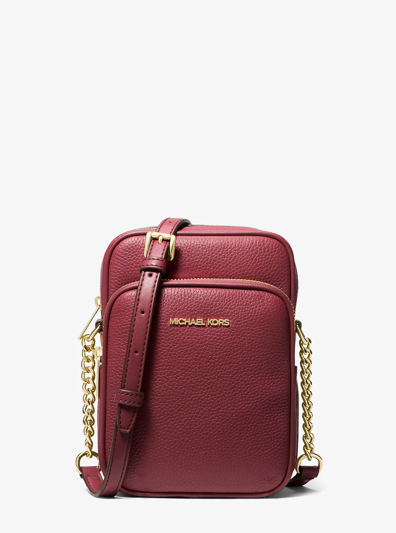 Michael Kors Crossbodytas Jet Set Travel van getrommeld leer, middelgroot Hot