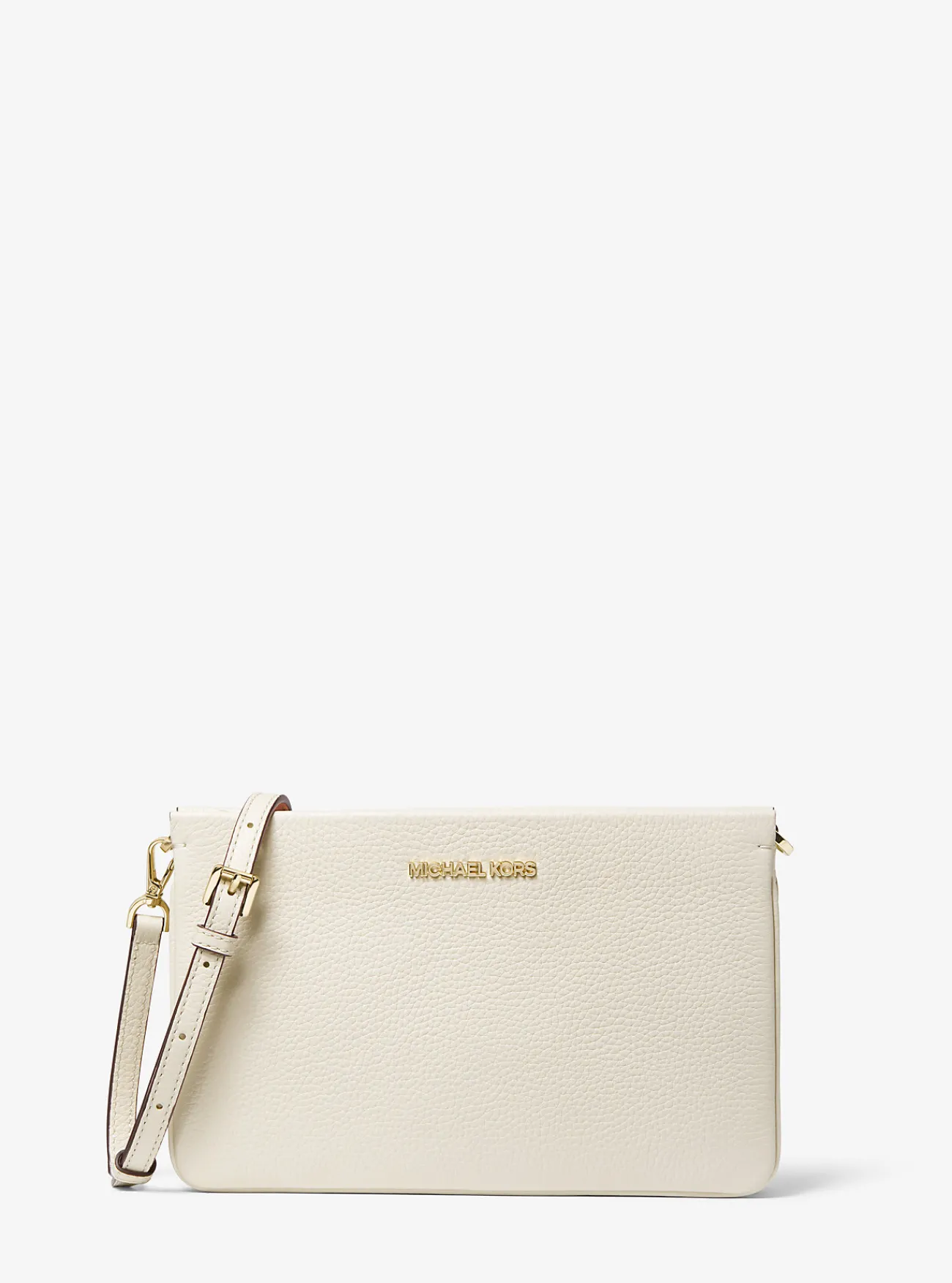 Michael Kors Crossbodytas Jet Set van getrommeld leer, groot Outlet