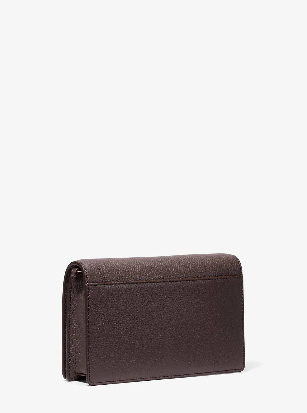 Michael Kors Crossbodytas Jet Set van getrommeld leer, middelgroot CHOCOLADE Outlet