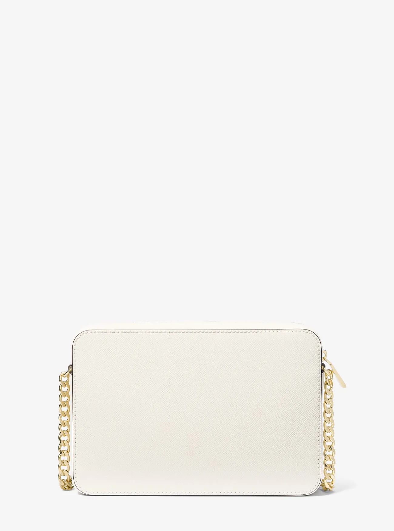 Michael Kors Crossbodytas Jet Set van saffianoleer, groot LICHTCRÈME Sale