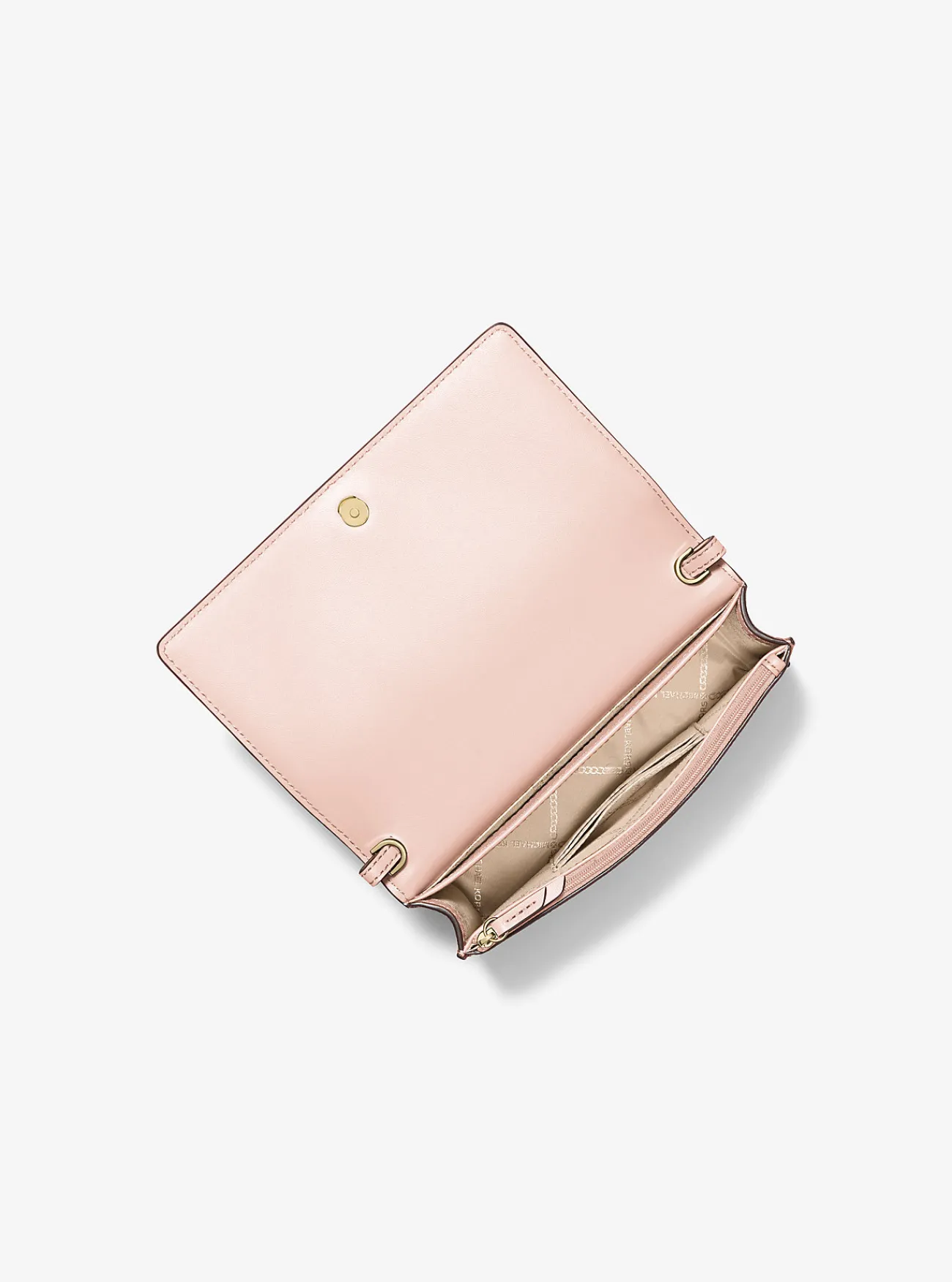 Michael Kors Crossbodytas Jet Set van getrommeld leer, middelgroot ZACHTROZE Best