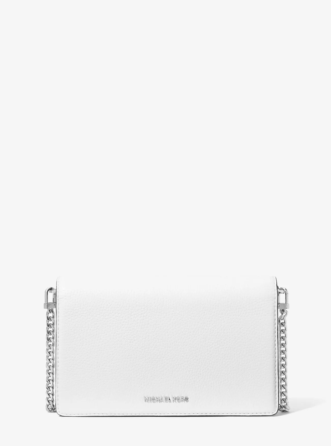 Michael Kors Crossbodytas Jet Set van getrommeld leer, middelgroot OPTISCHWIT Fashion