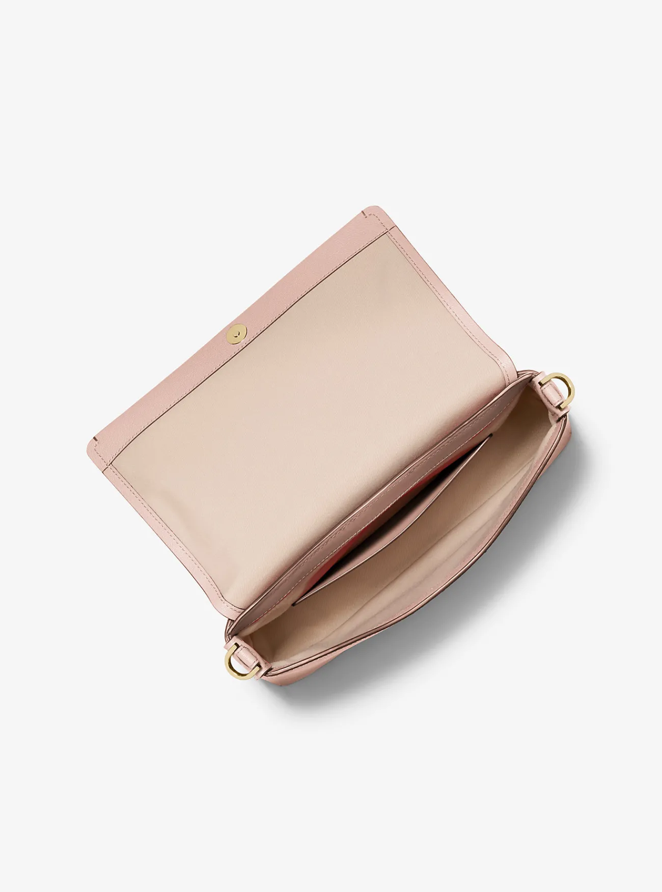Michael Kors Crossbodytas Nessa van leer, groot ZACHTROZE Sale