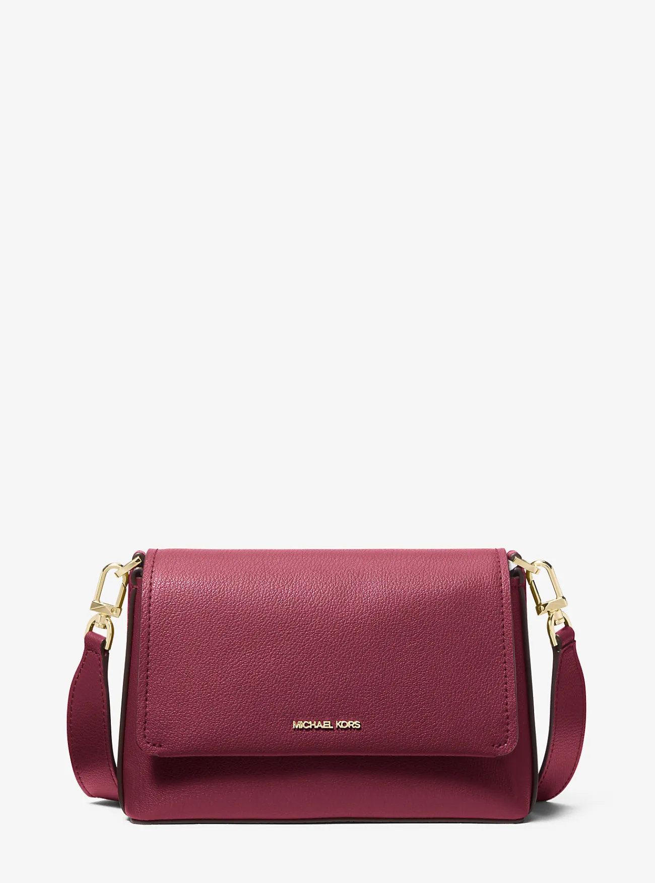 Michael Kors Crossbodytas Nessa van leer, klein MOERBEI Discount