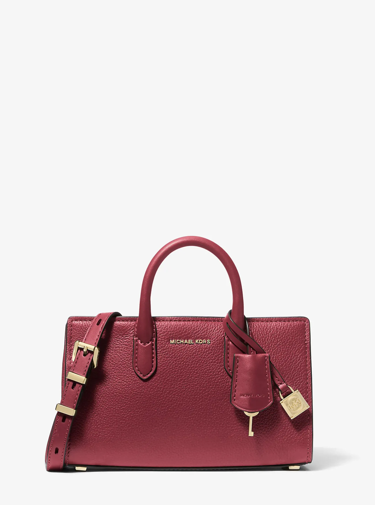 Michael Kors Crossbodytas Scarlett van leer, extra klein DIEPROOD Online
