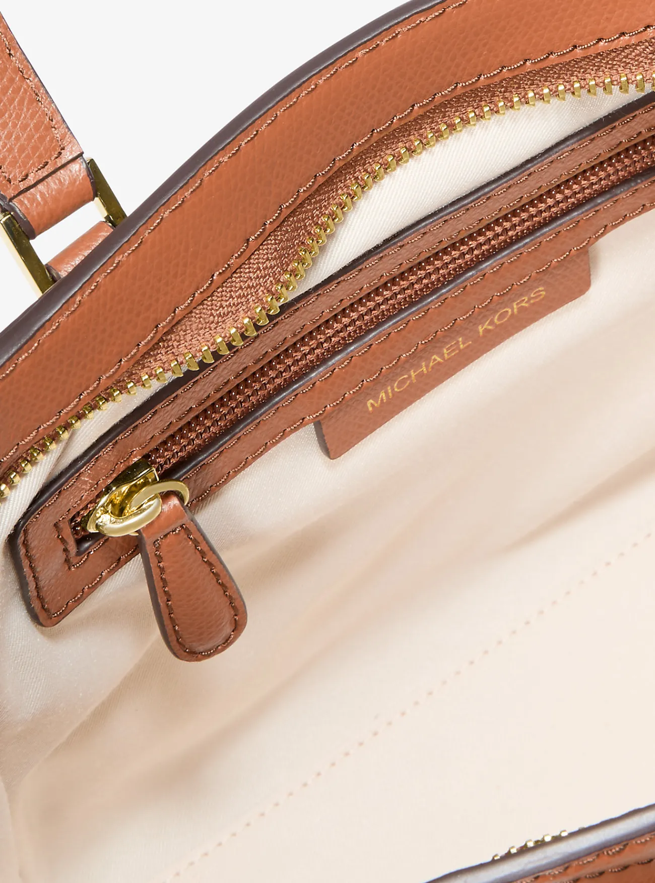 Michael Kors Crossbodytas Taryn van leer, aanpasbaar en klein LUGGAGE Best