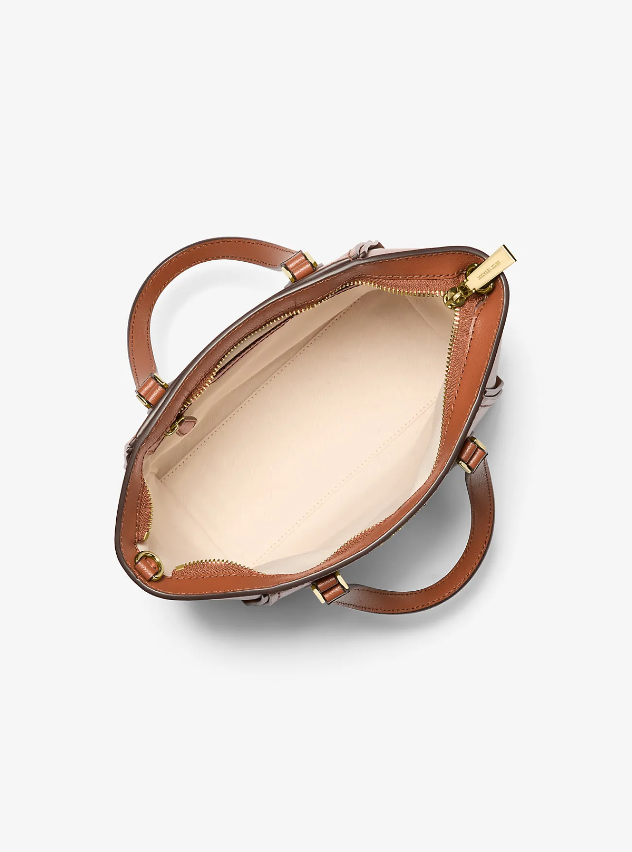 Michael Kors Crossbodytas Taryn van leer, aanpasbaar en klein LUGGAGE Best