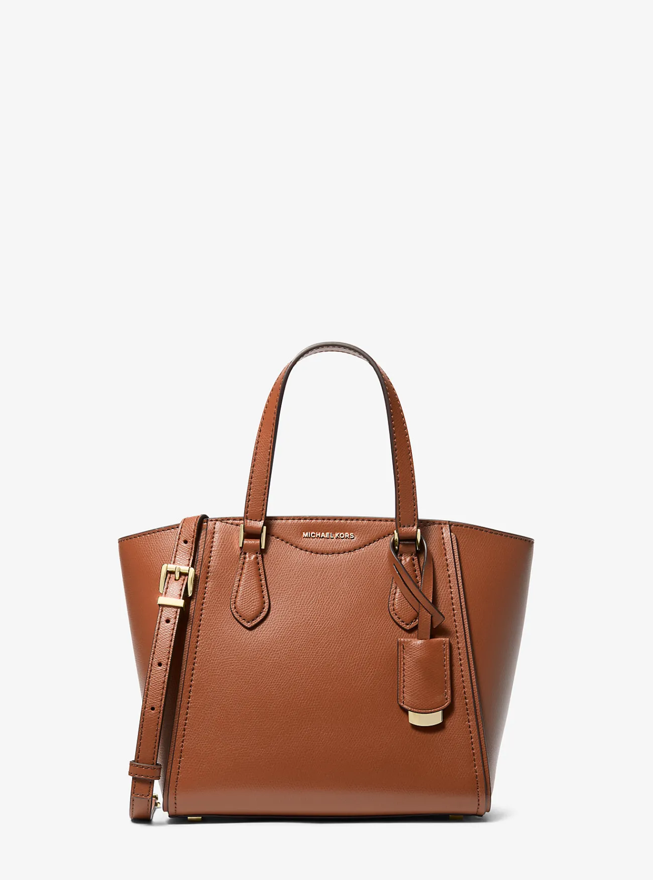 Michael Kors Crossbodytas Taryn van leer, aanpasbaar en klein LUGGAGE Best