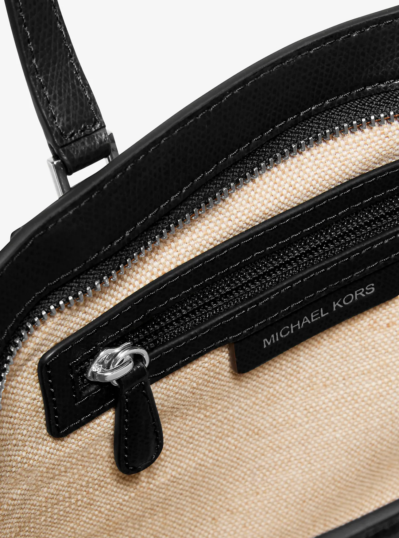 Michael Kors Crossbodytas Taryn van leer, aanpasbaar en klein ZWART Hot