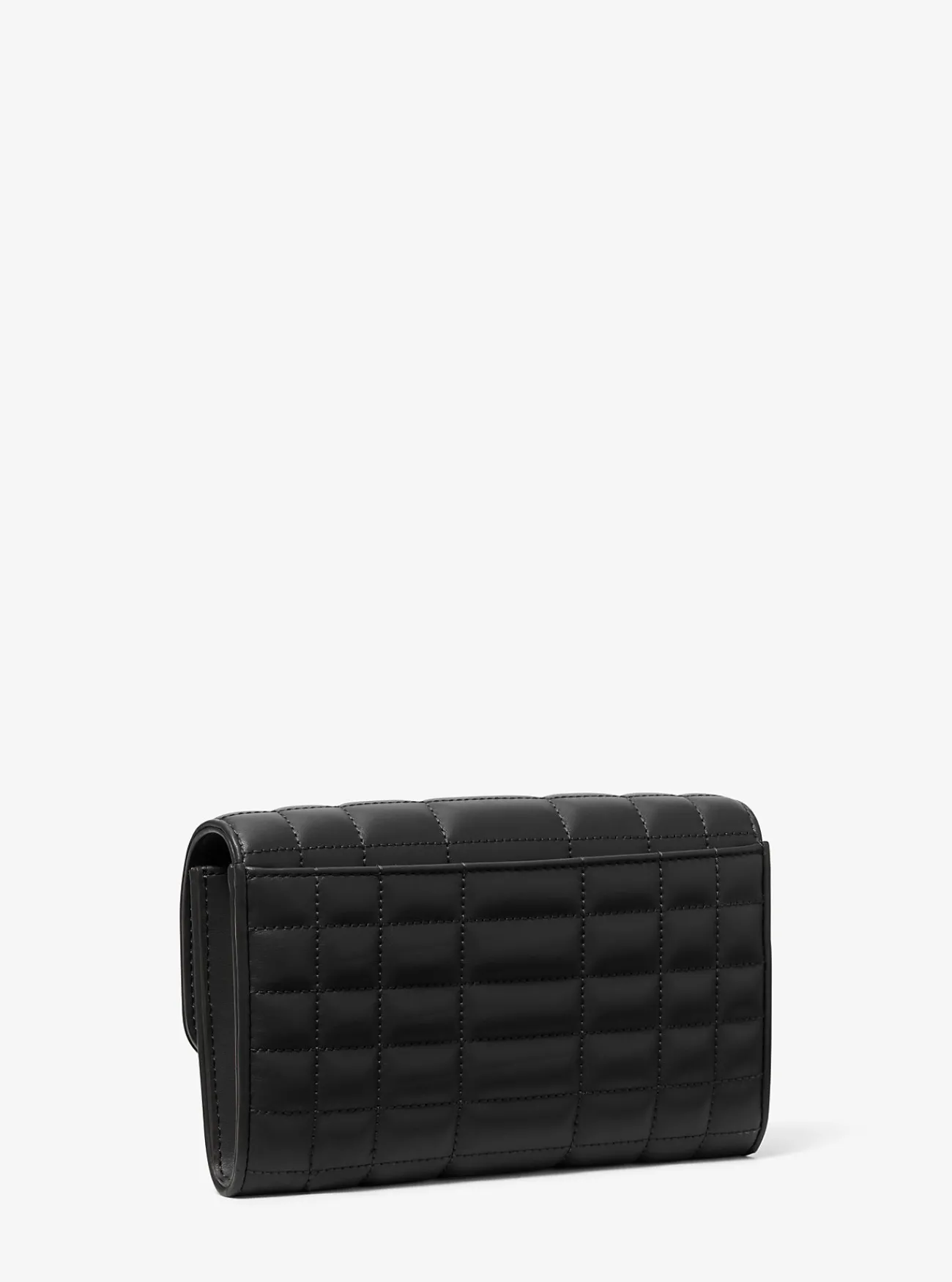 Michael Kors Crossbodytas Tribeca van leer ZWART New
