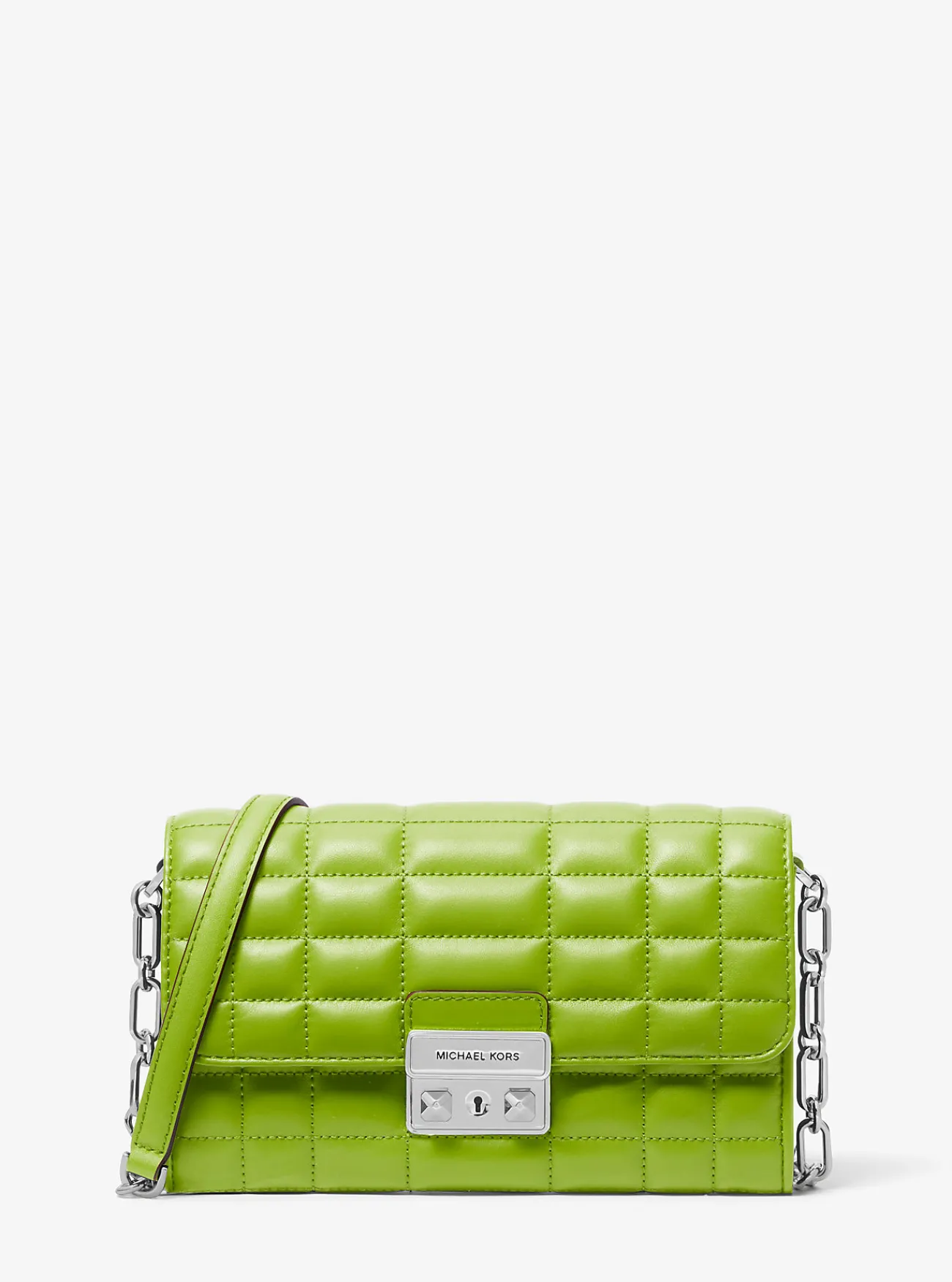 Michael Kors Crossbodytas Tribeca van leer PEER Sale