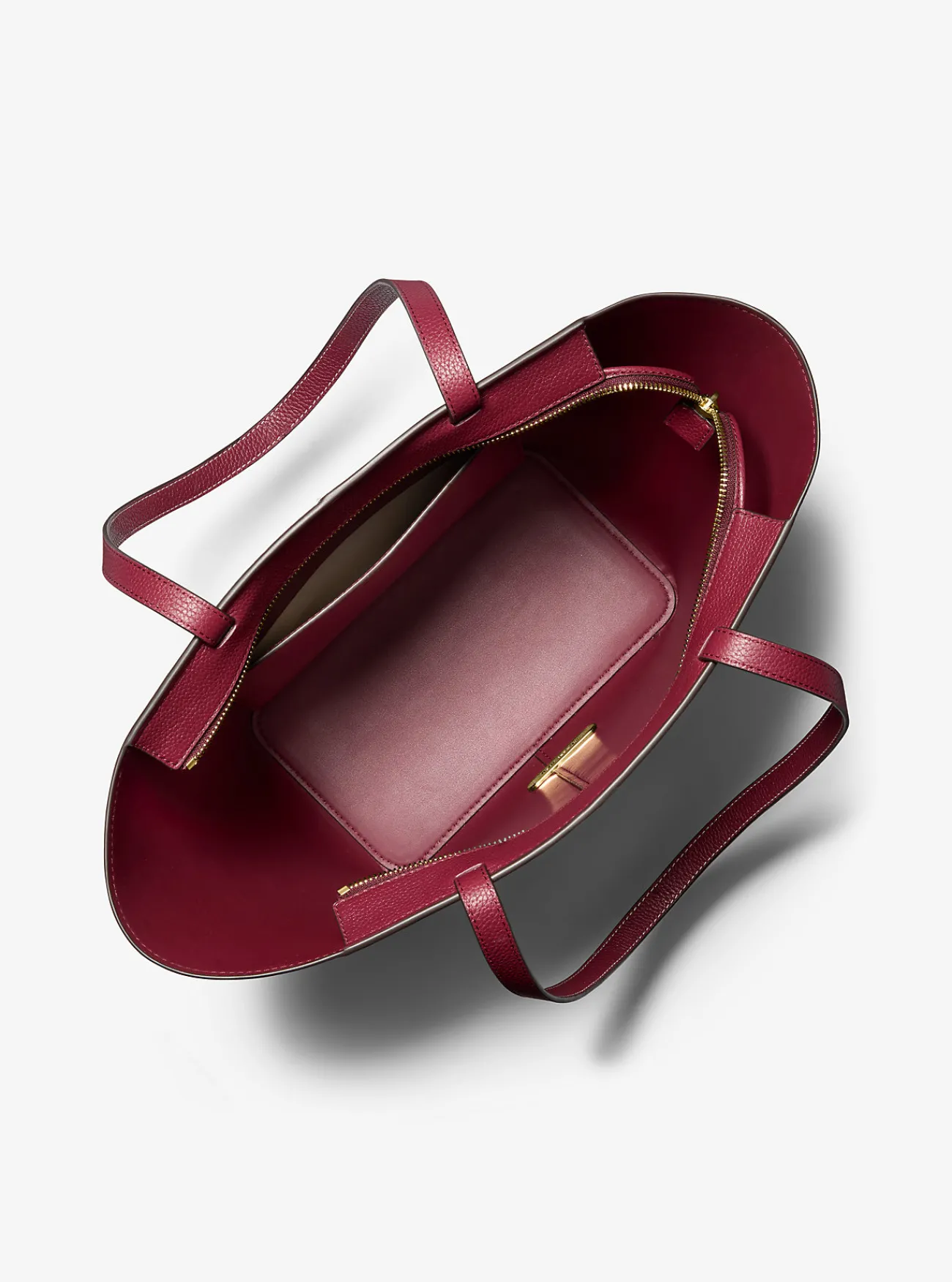 Michael Kors Draagtas Flora van canvas met kenmerkend logo en leer, groot Best