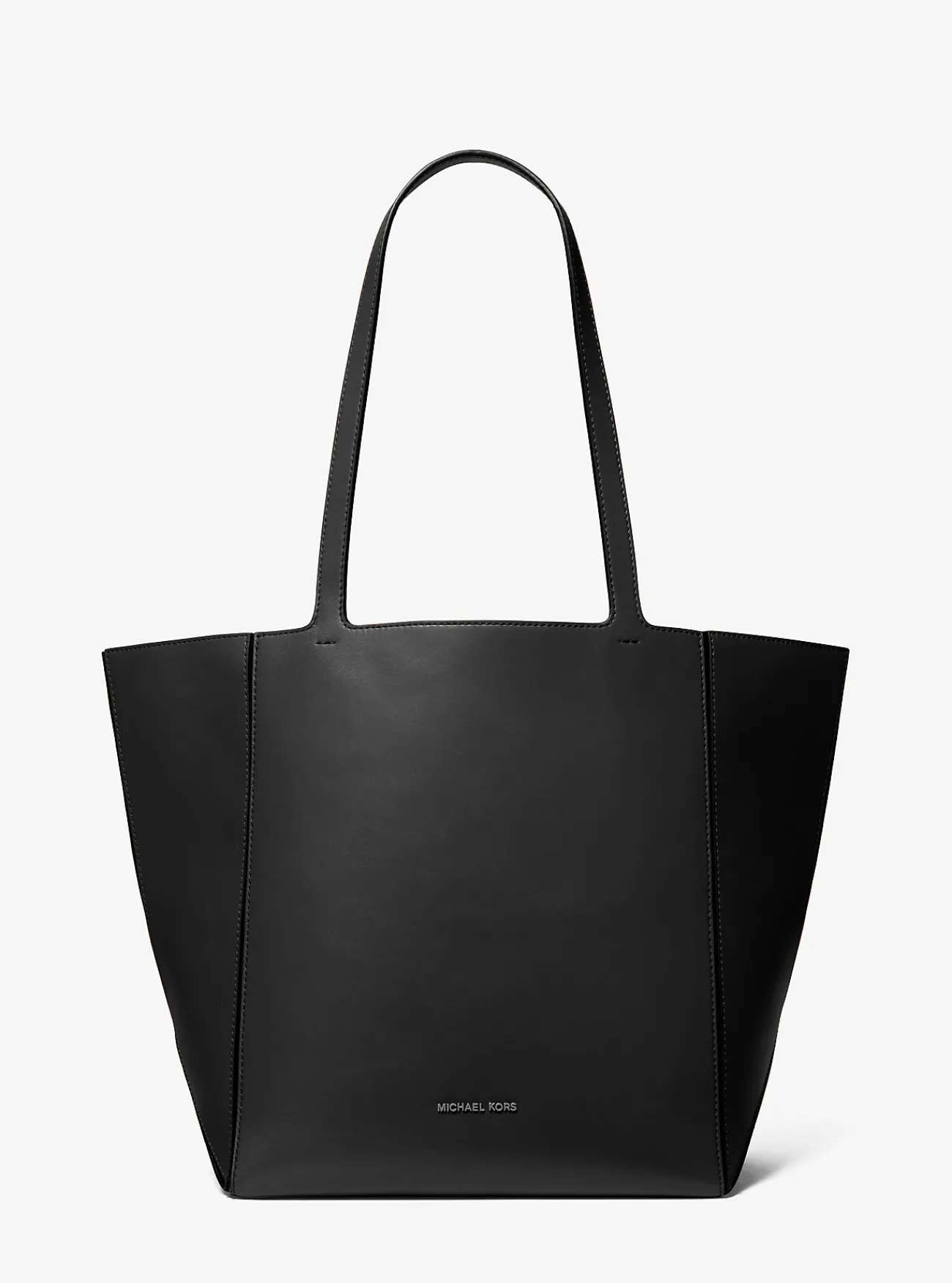 Michael Kors Draagtas Jordi van leer, groot ZWART Online