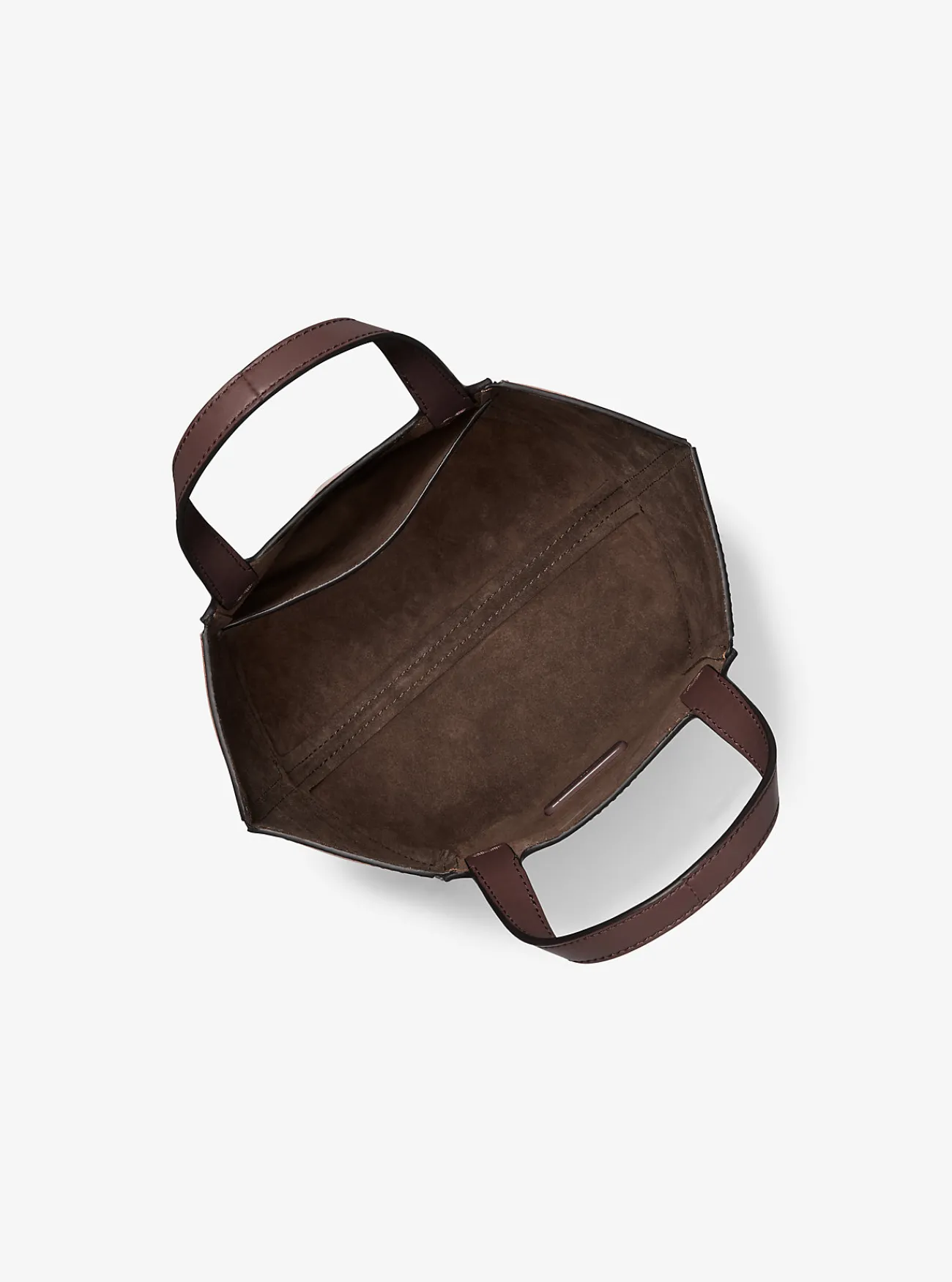 Michael Kors Draagtas Jordi van leer, klein CHOCOLADE Sale