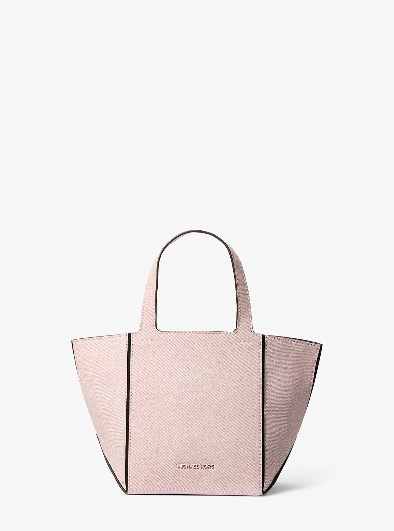 Michael Kors Draagtas Jordi van leer met denimprint, klein, Nieuw Maanjaar ROZENWATER Best