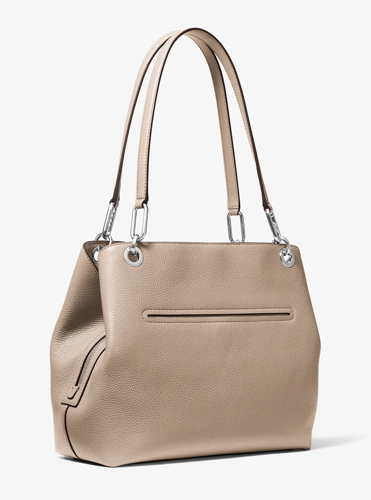 Michael Kors Draagtas Kensington van getrommeld leer, groot LICHTZAND New