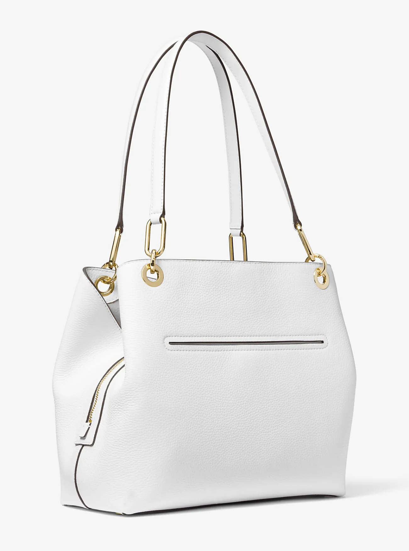 Michael Kors Draagtas Kensington van getrommeld leer, groot OPTISCHWIT Hot