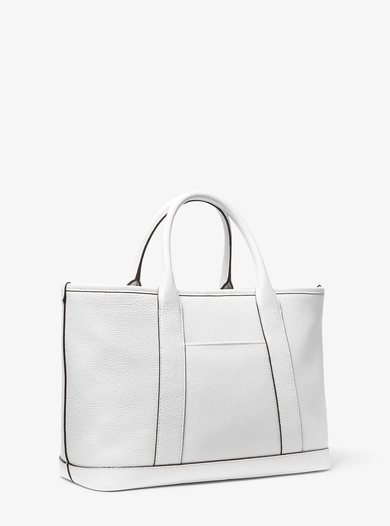 Michael Kors Draagtas Luisa van getrommeld leer, middelgroot OPTISCHWIT Clearance