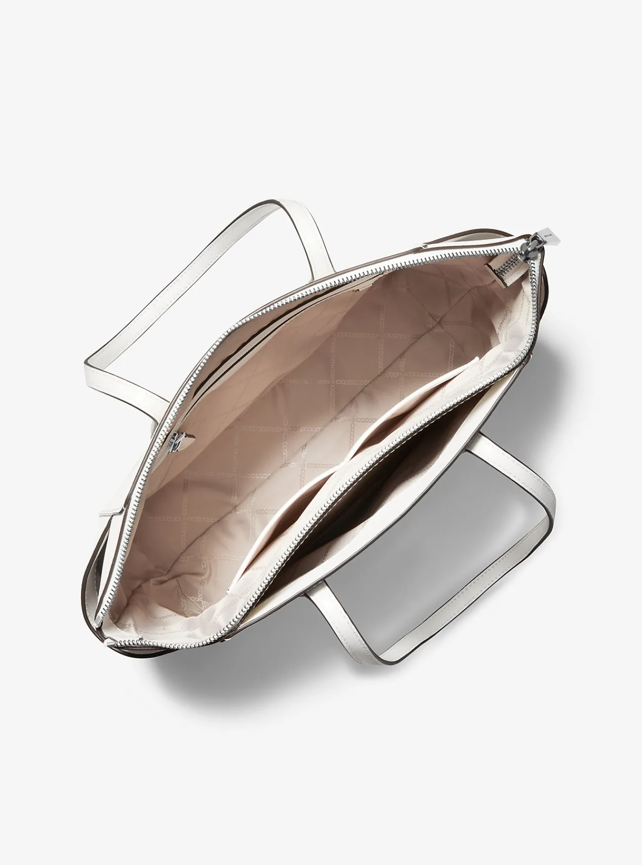 Michael Kors Draagtas Marilyn van saffianoleer, middelgroot OPTISCHWIT Discount