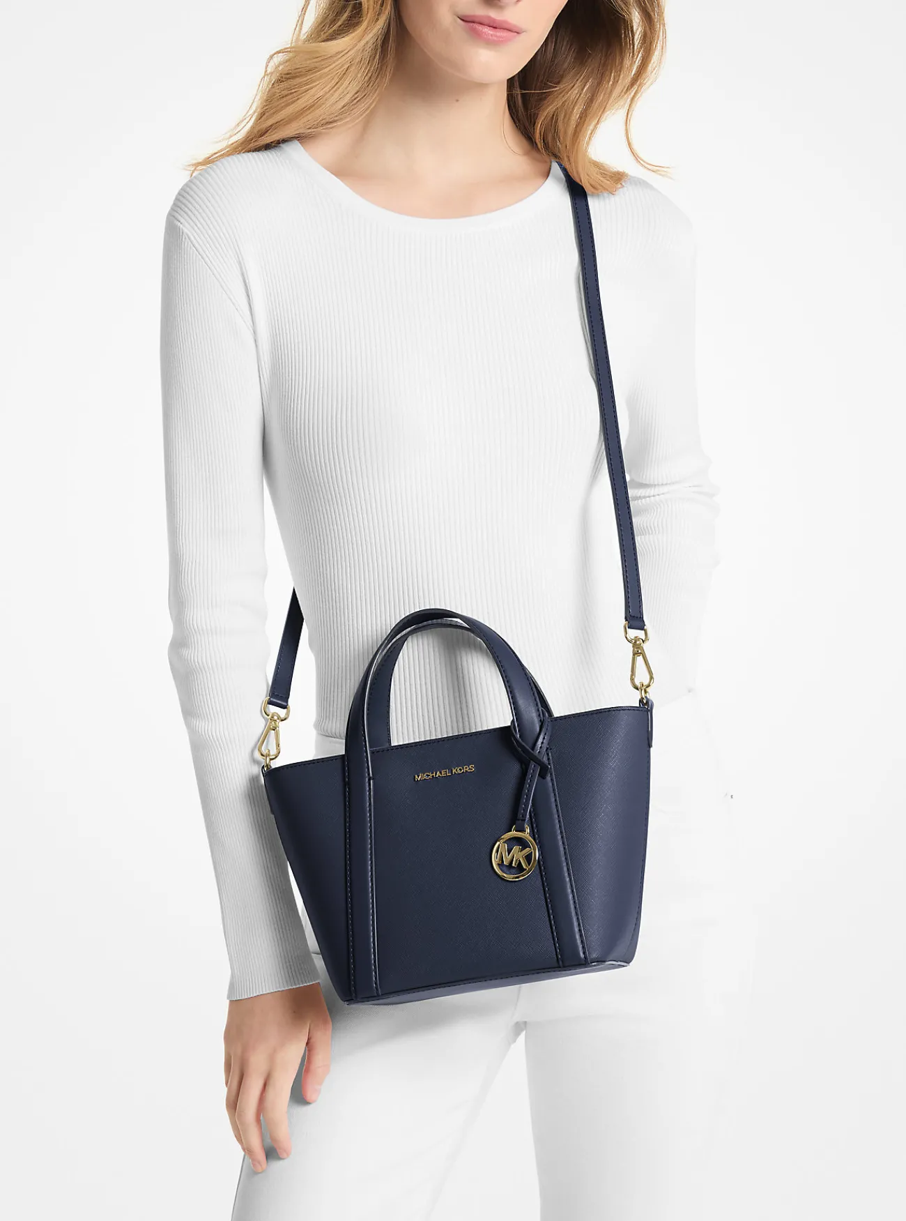 Michael Kors Draagtas Pratt, klein MARINEBLAUW Fashion